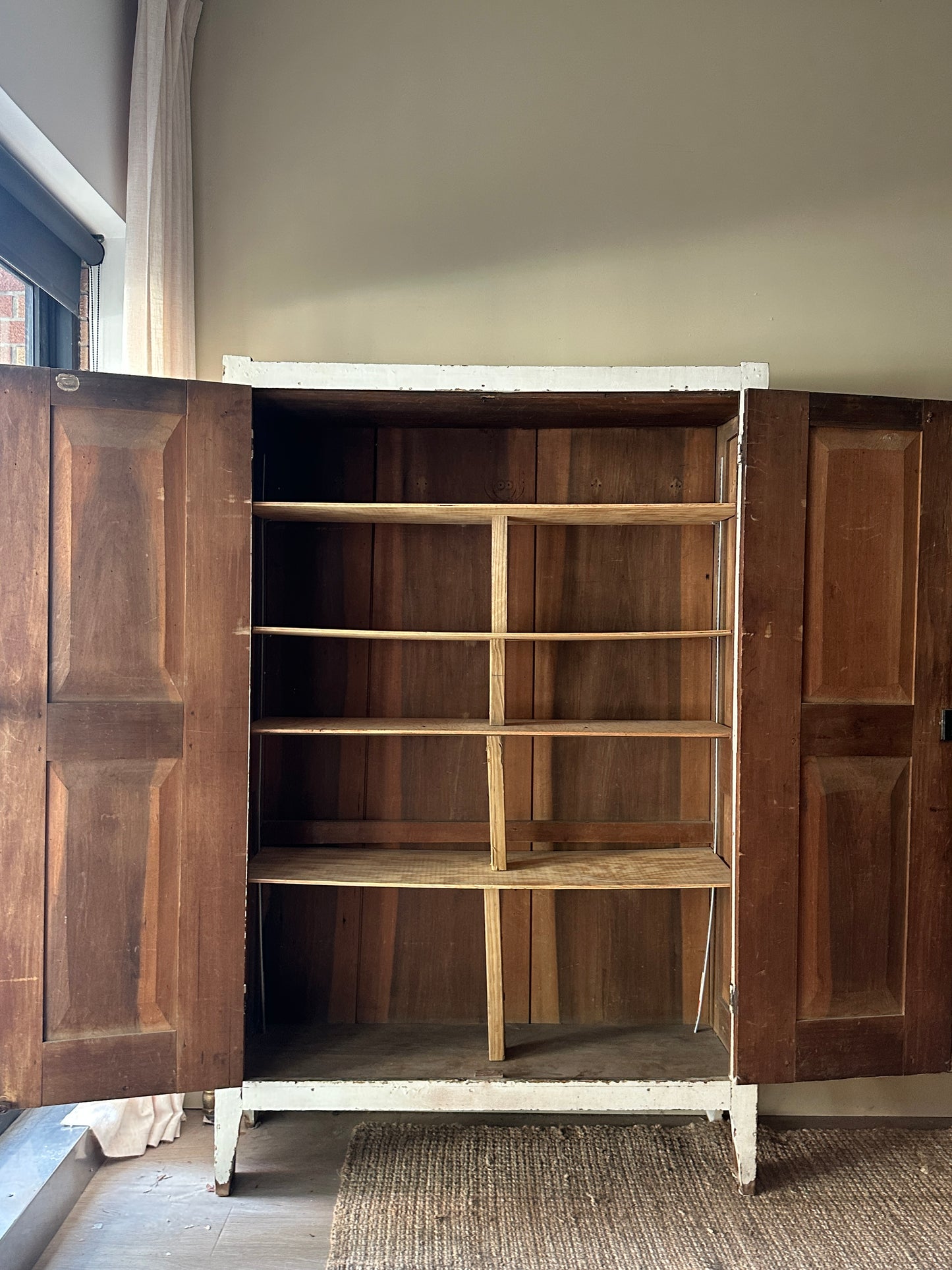 White painted cupboard