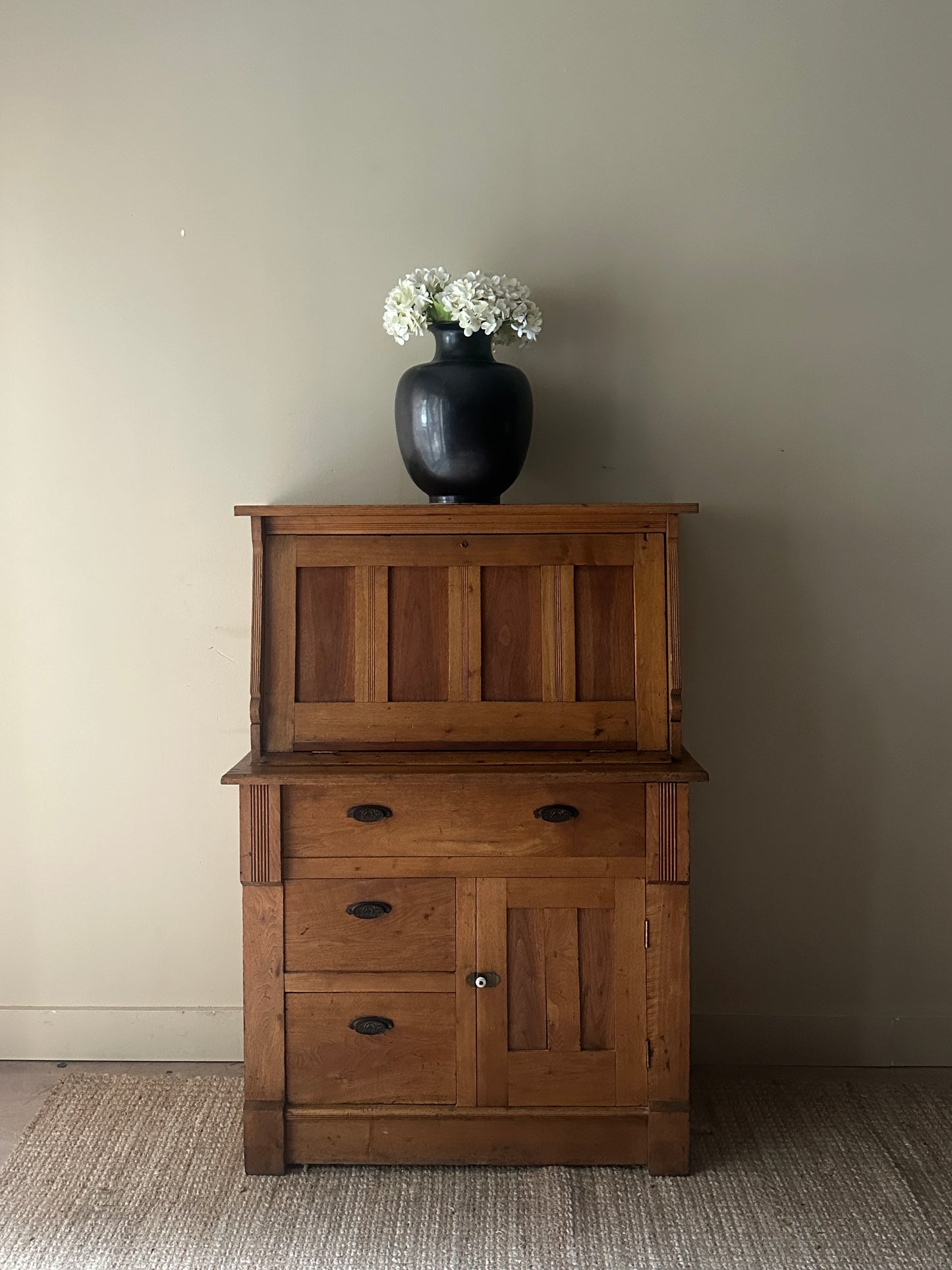 Mixed Wood Secretary Hutch