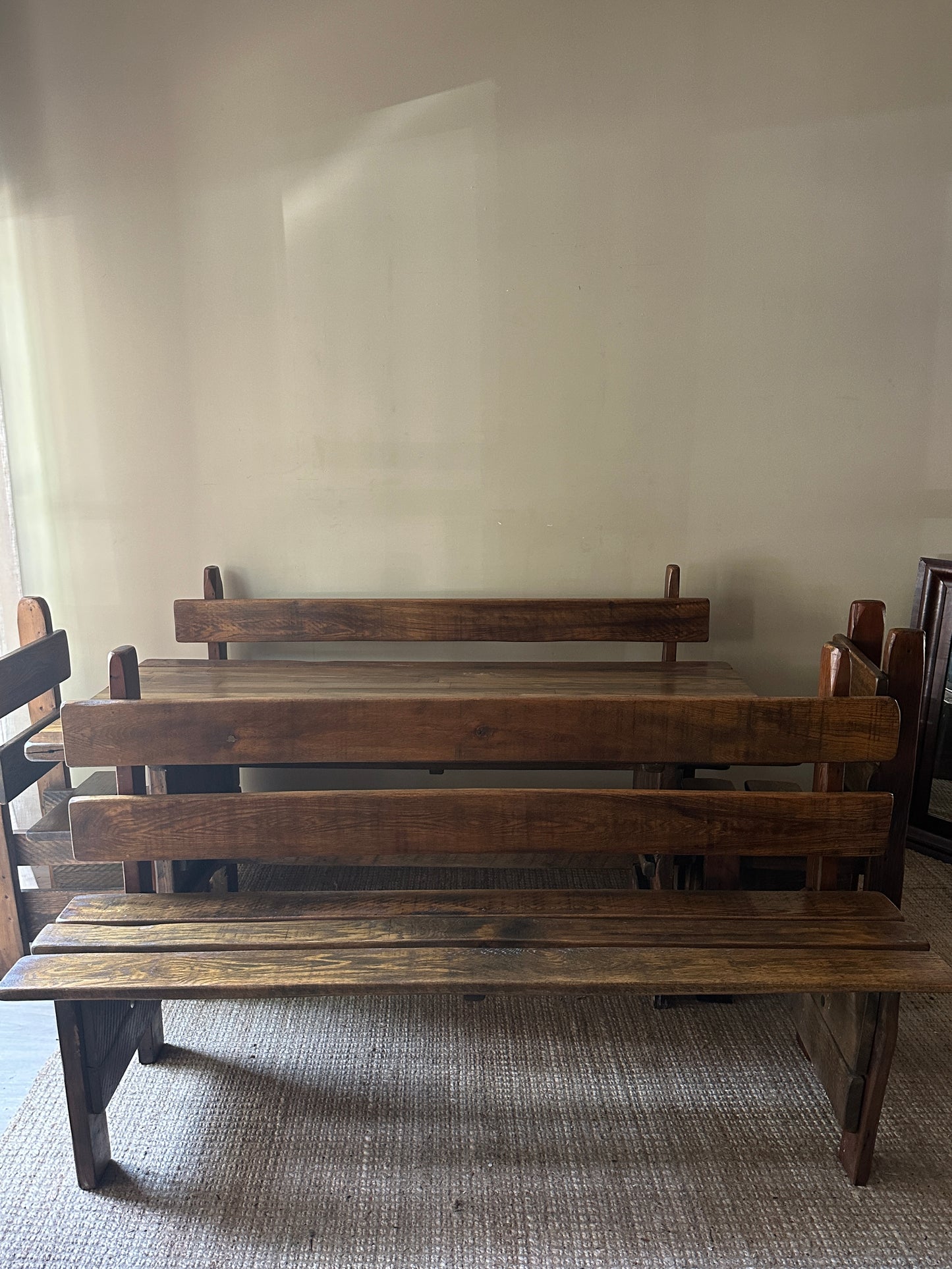 Pine dining set.