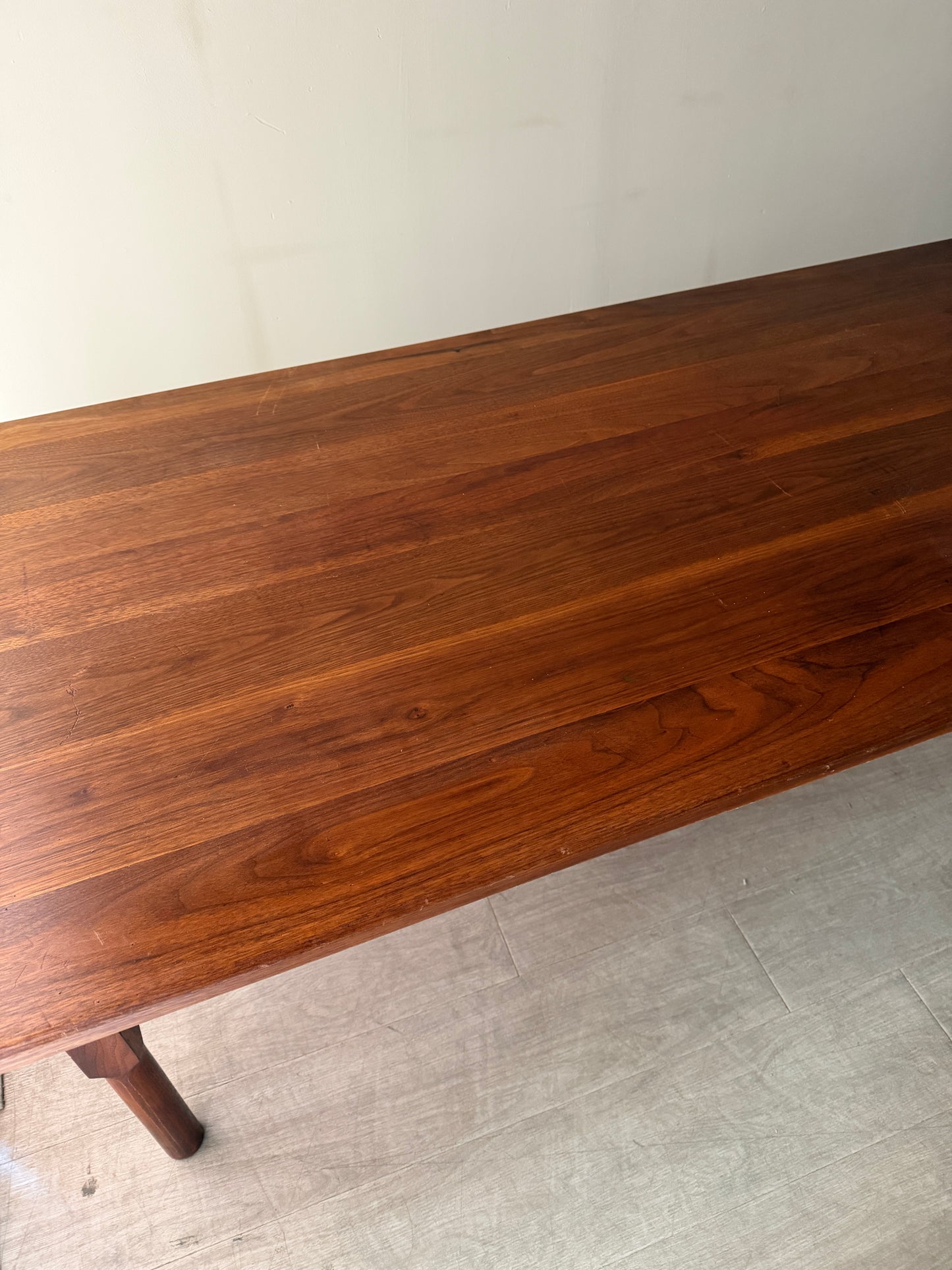 Walnut harvest table