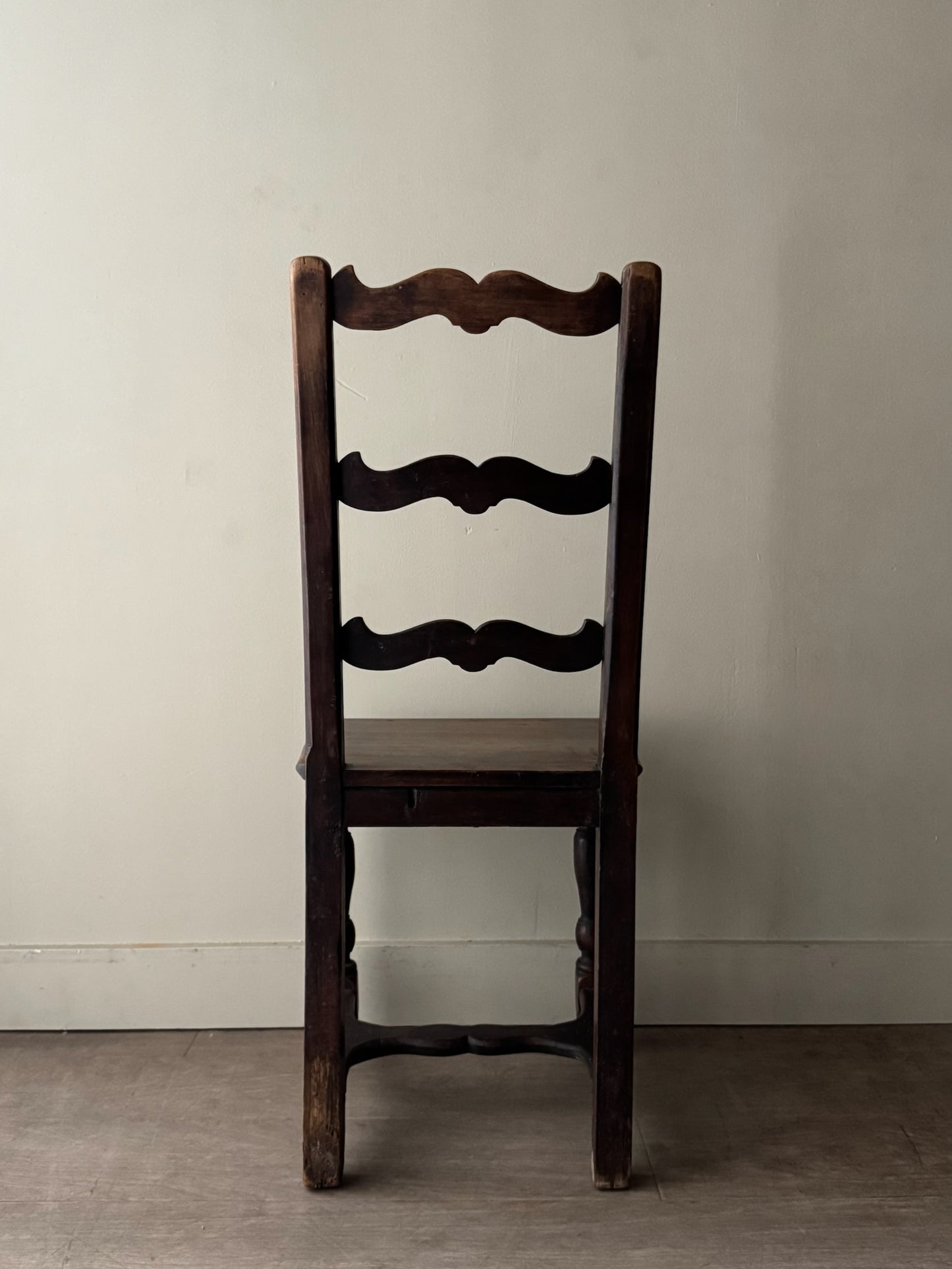 French oak ladder back chair
