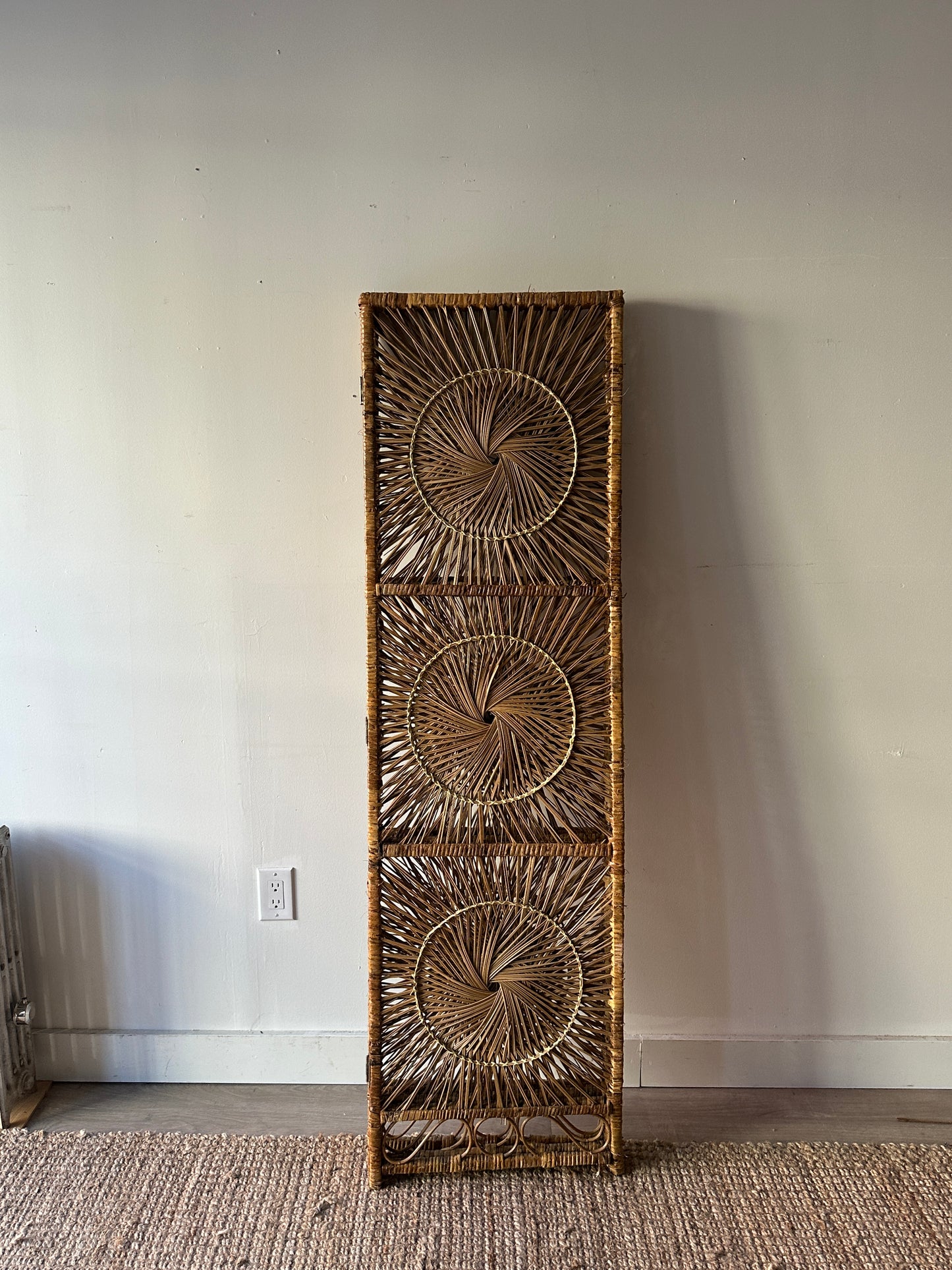 Rattan room divider