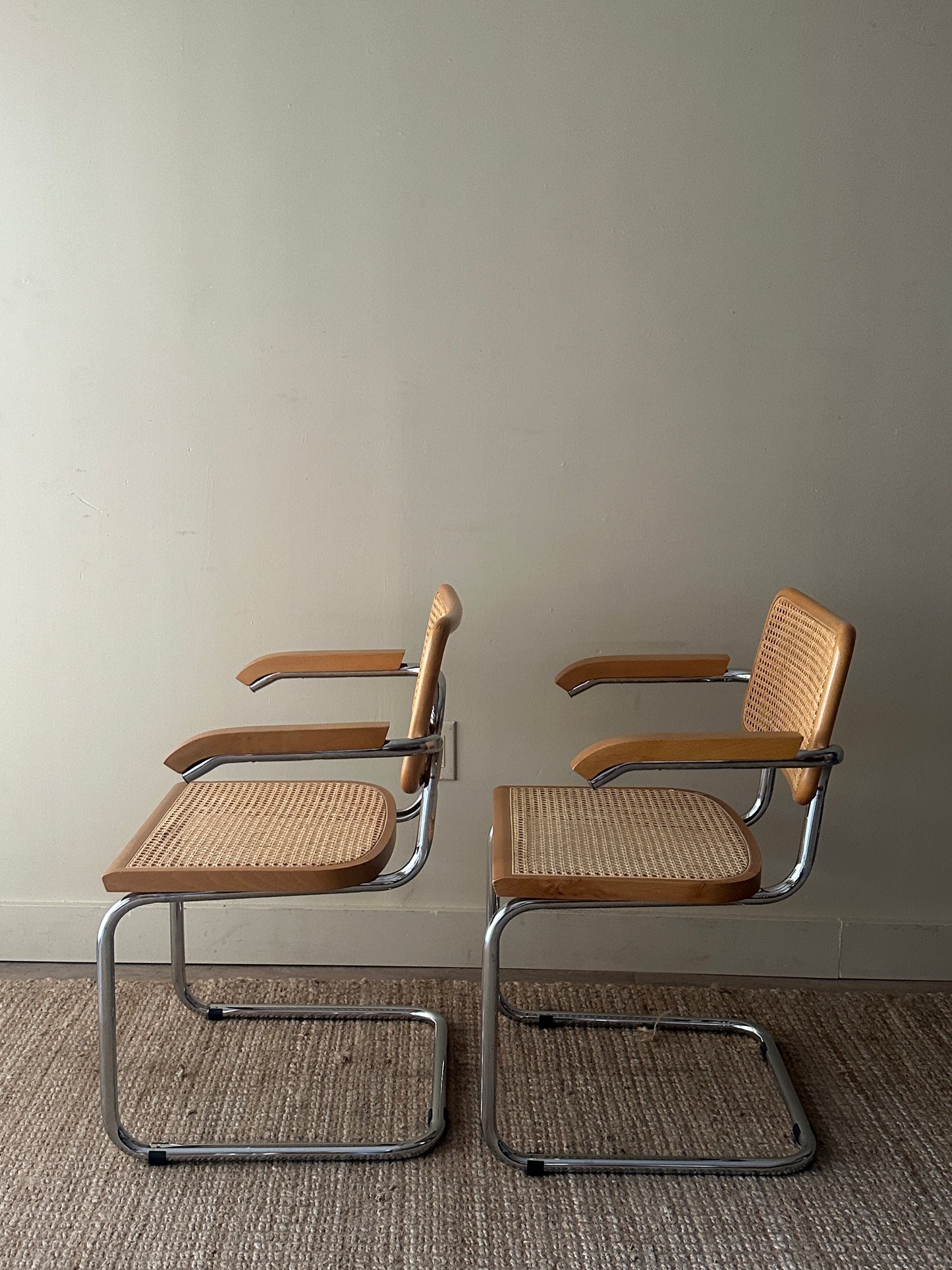 Cesca arm chairs. Sold individually.