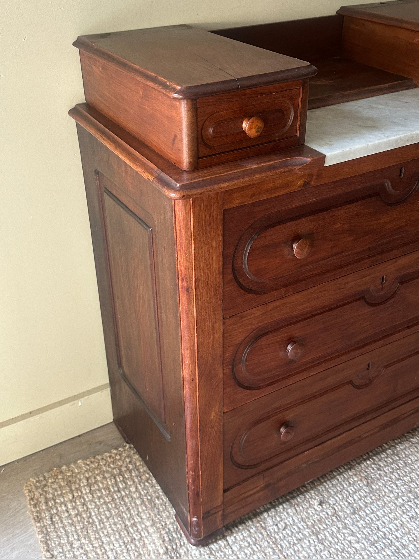 Marble top dresser