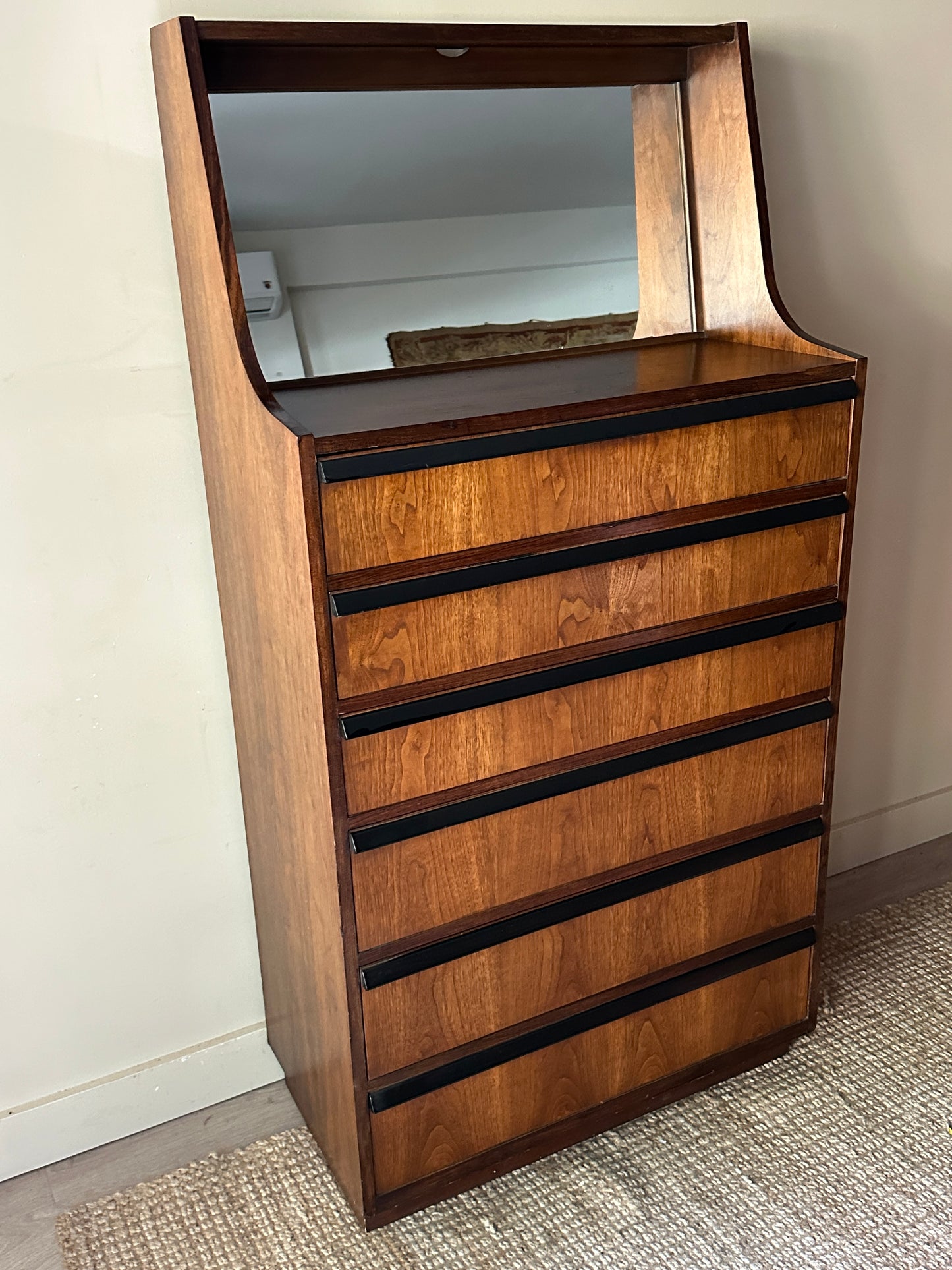 Lane walnut dresser