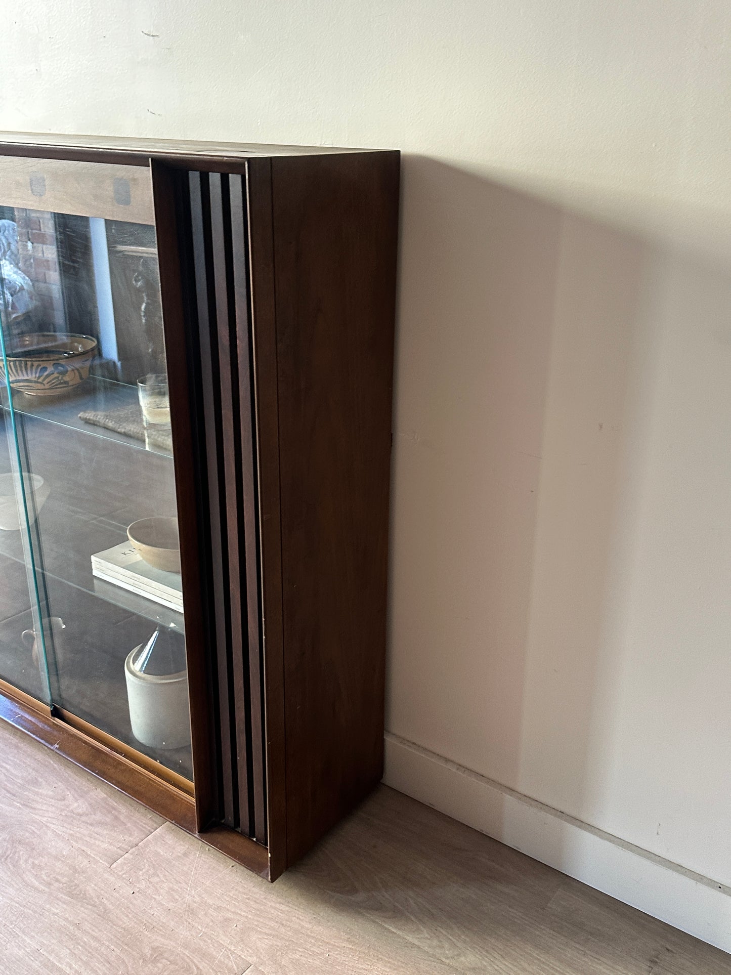 Walnut display case
