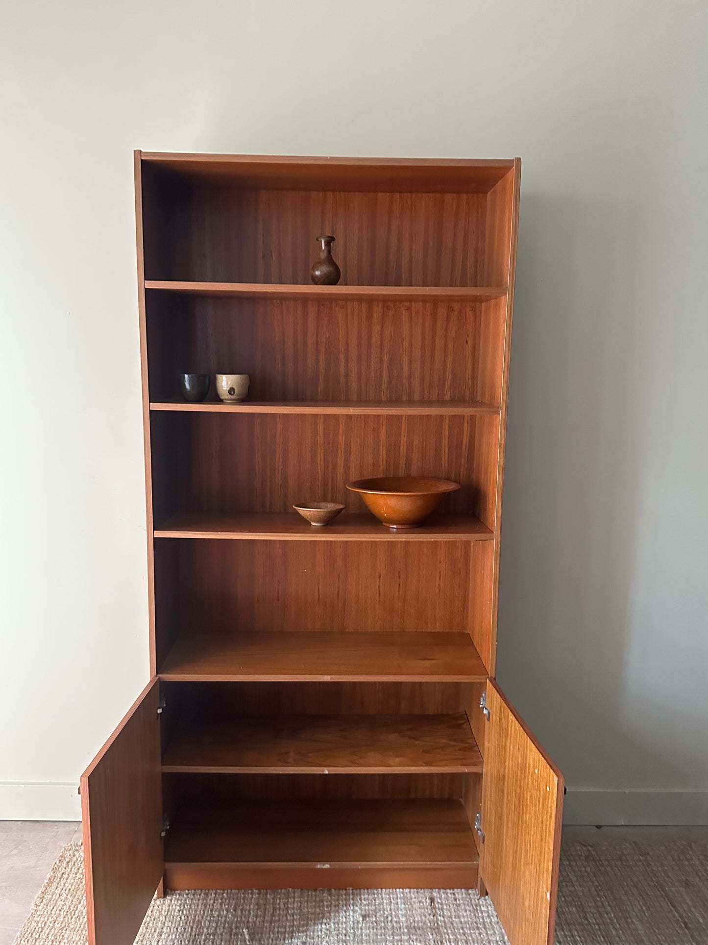 Teak cabinet/shelf