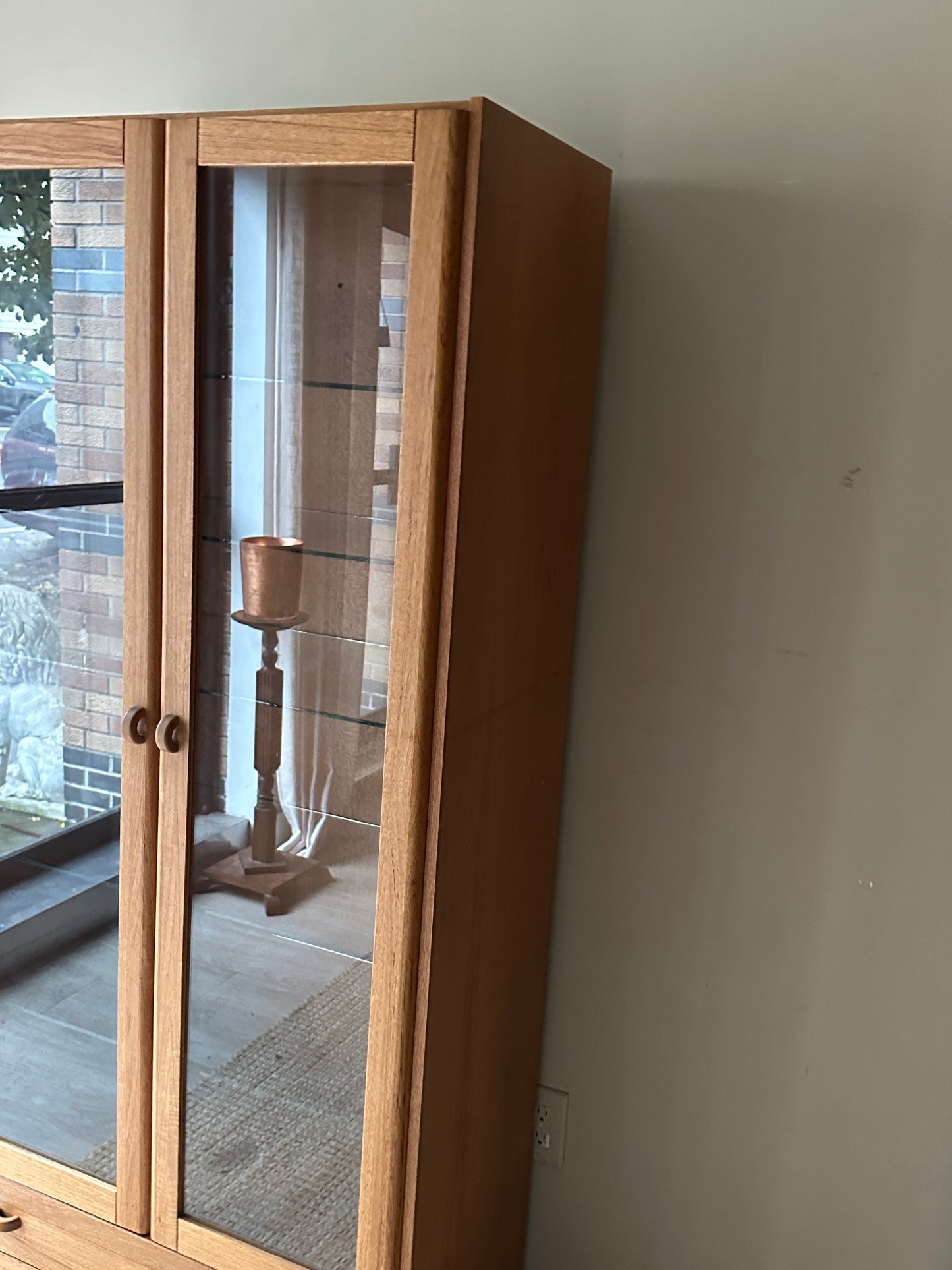 Oak display case