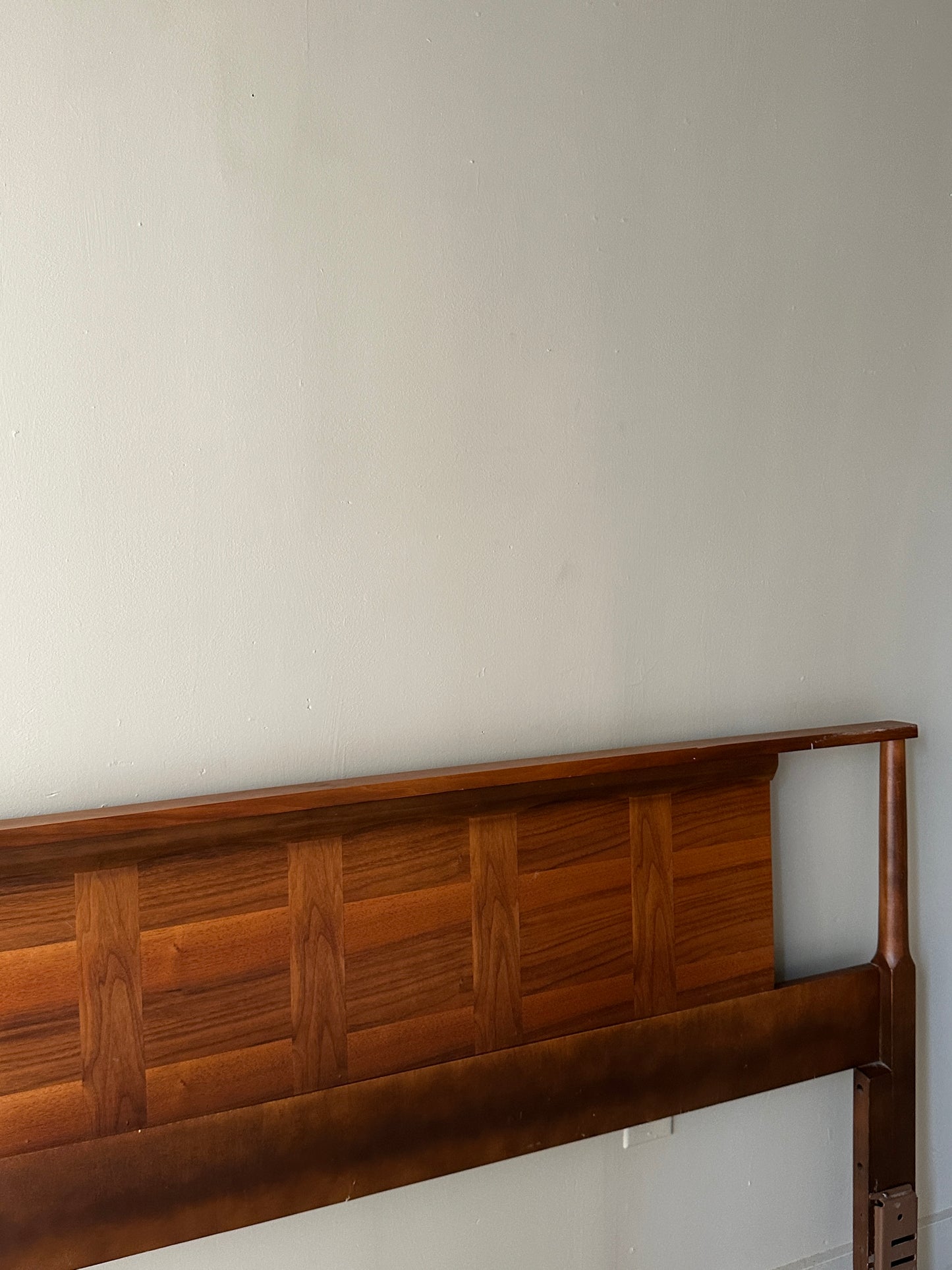 Walnut headboard. Full.