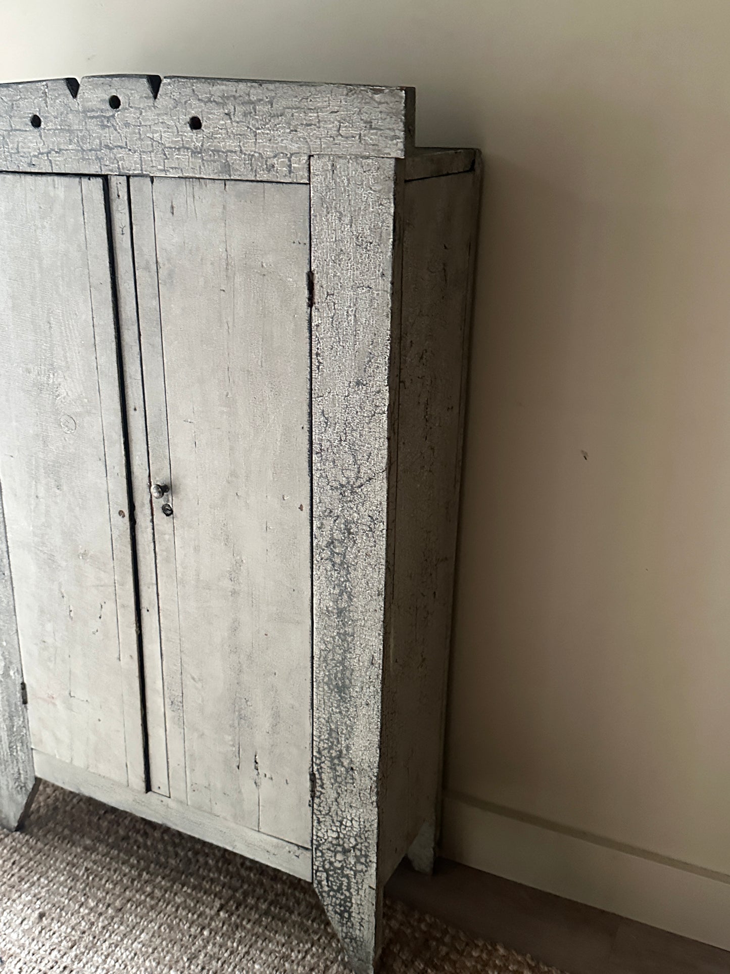Small painted farmhouse cabinet