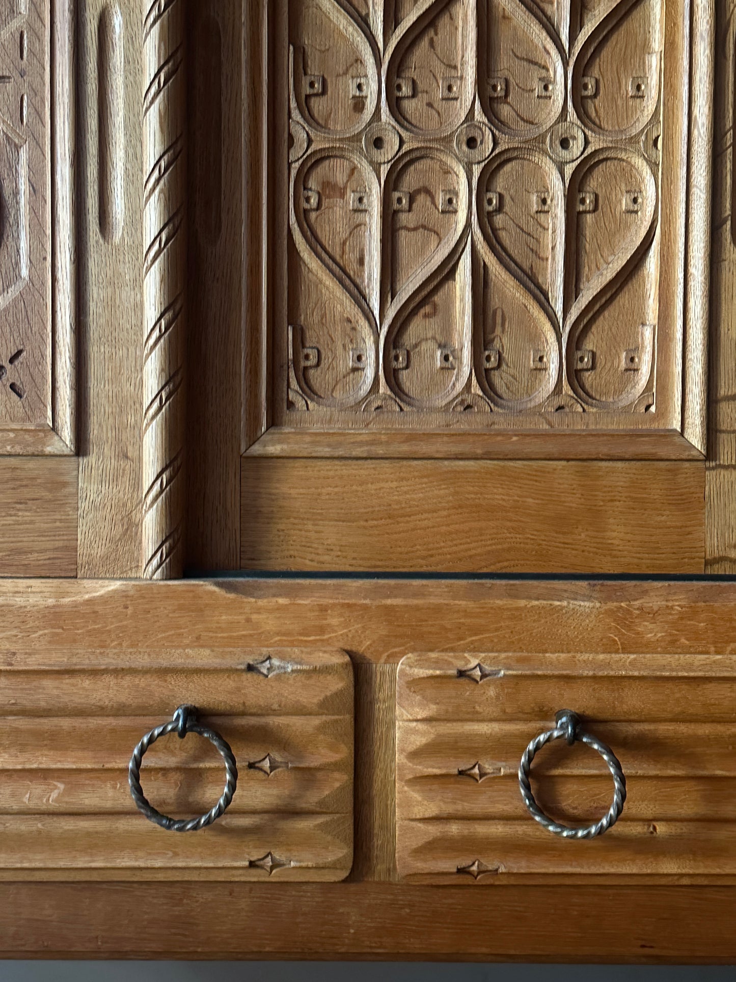 Danish oak sideboard by Henning Kjaernulf