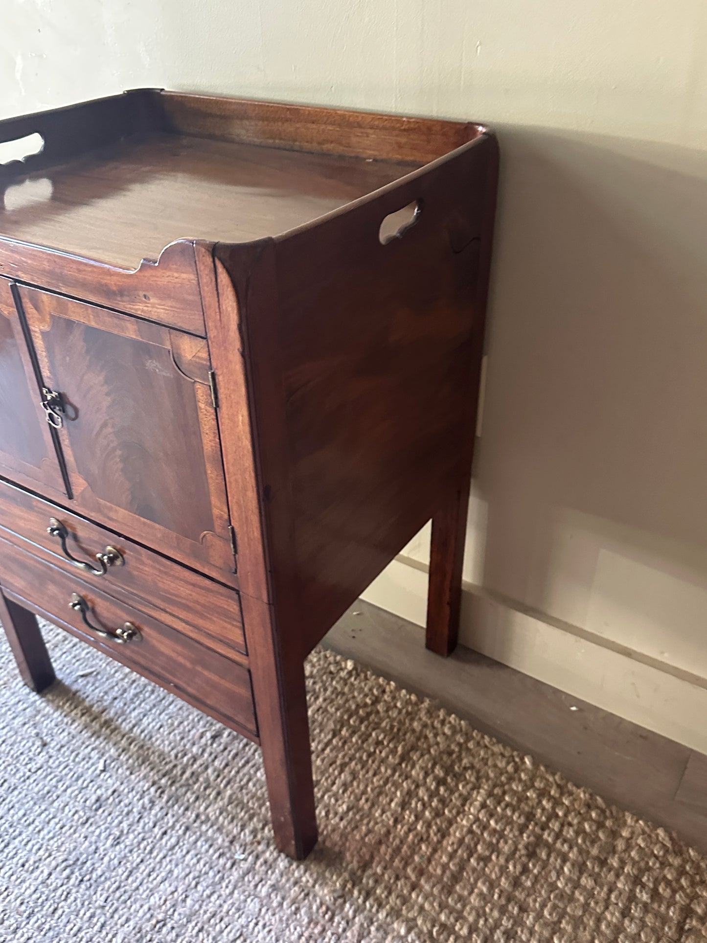 Walnut side table