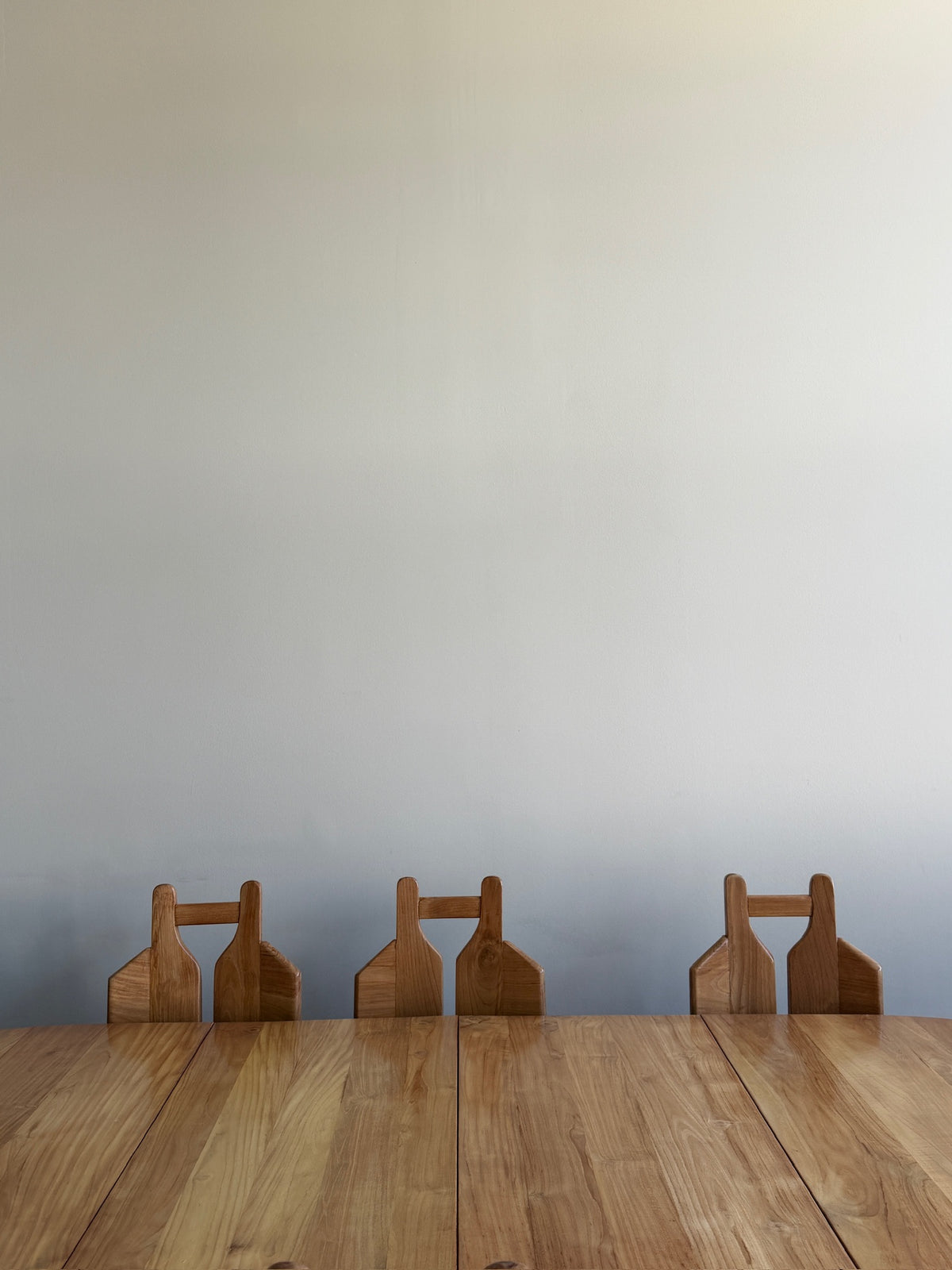 Brutalist Dutch elmwood dining chairs. Sold in pairs.