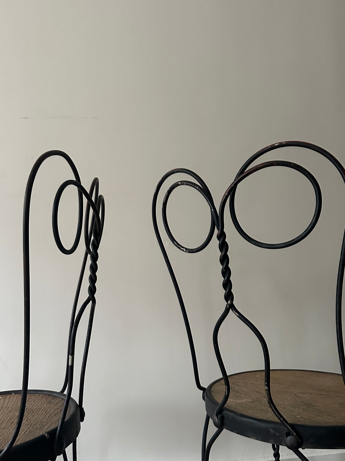 Ice cream parlor chairs. Sold individually.