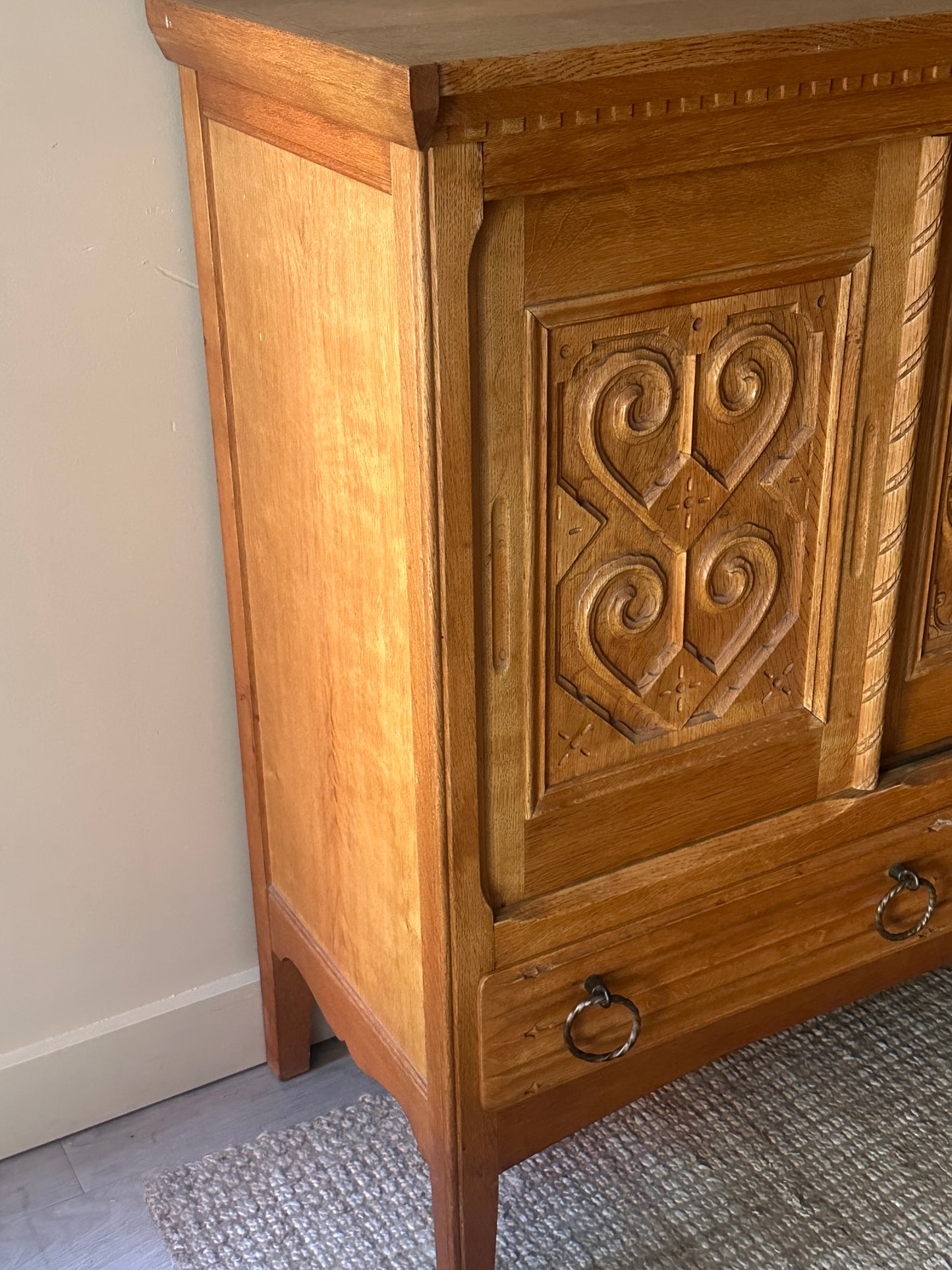 Danish oak sideboard by Henning Kjaernulf