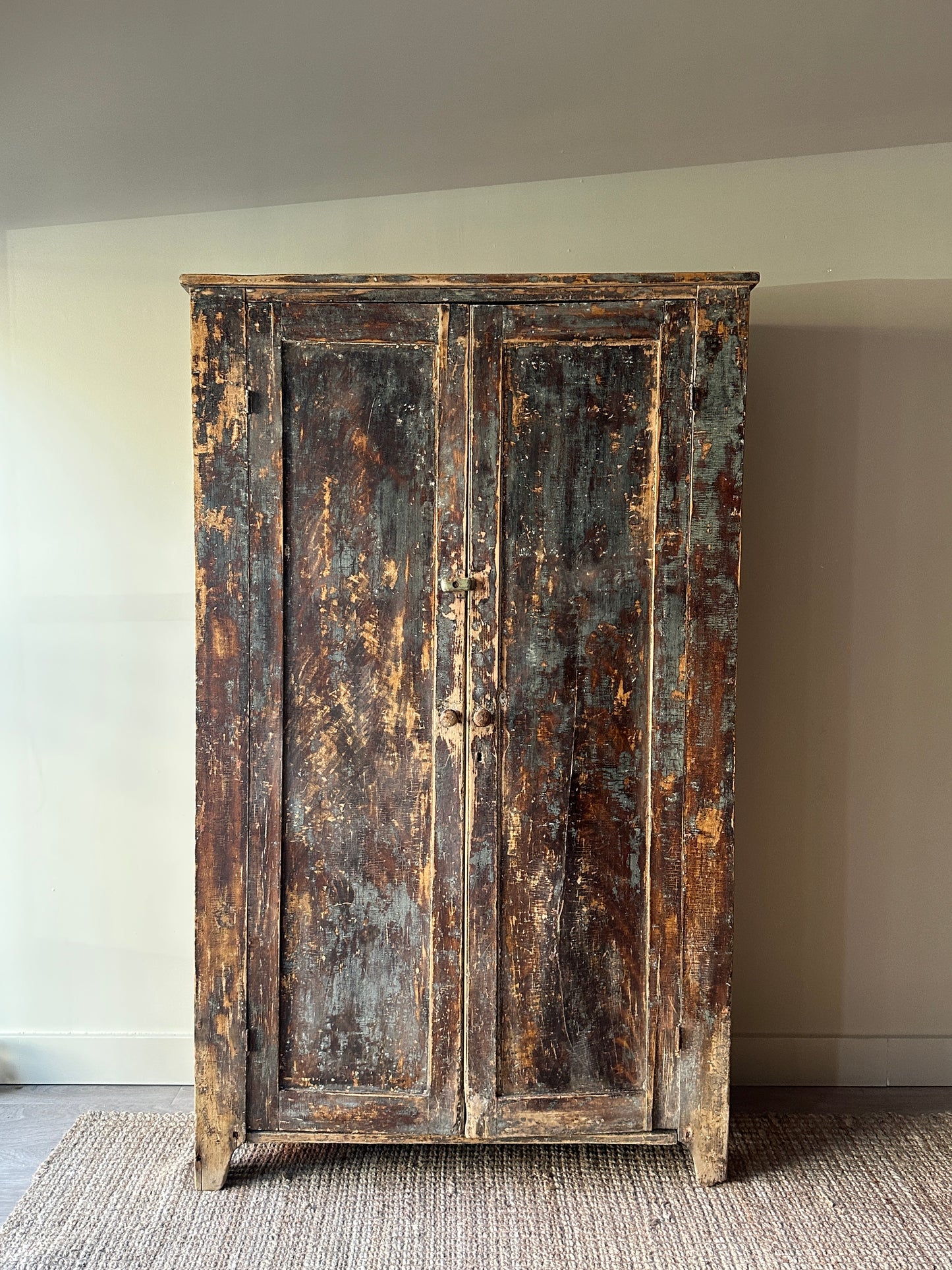 Painted pine cupboard