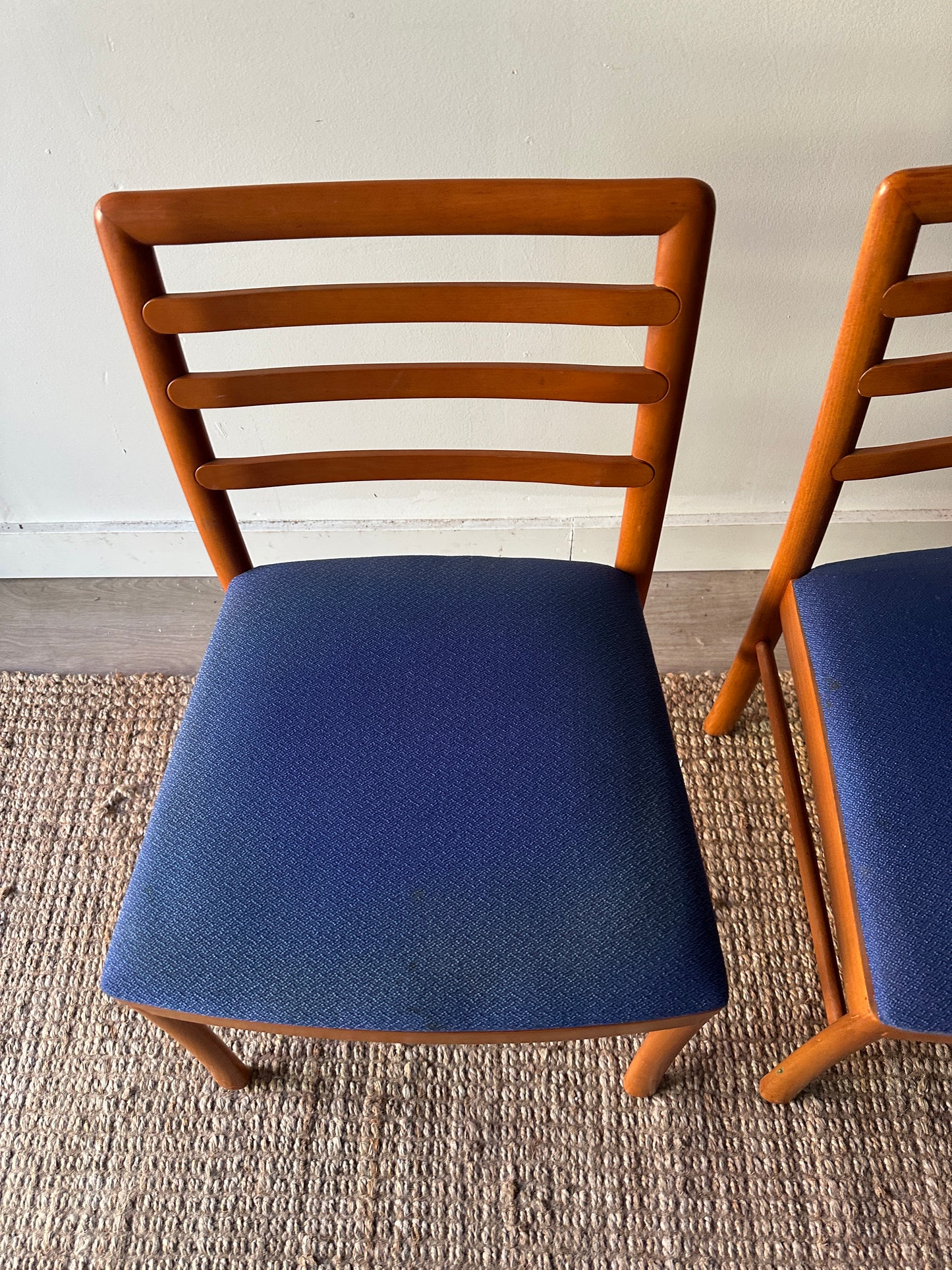 2 maple dining chairs. Sold individually.