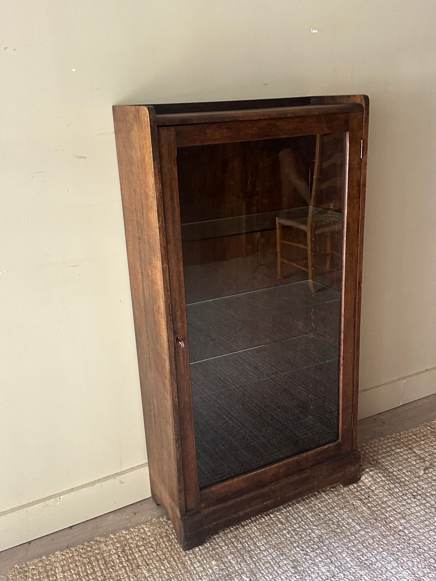 Oak and glass display case