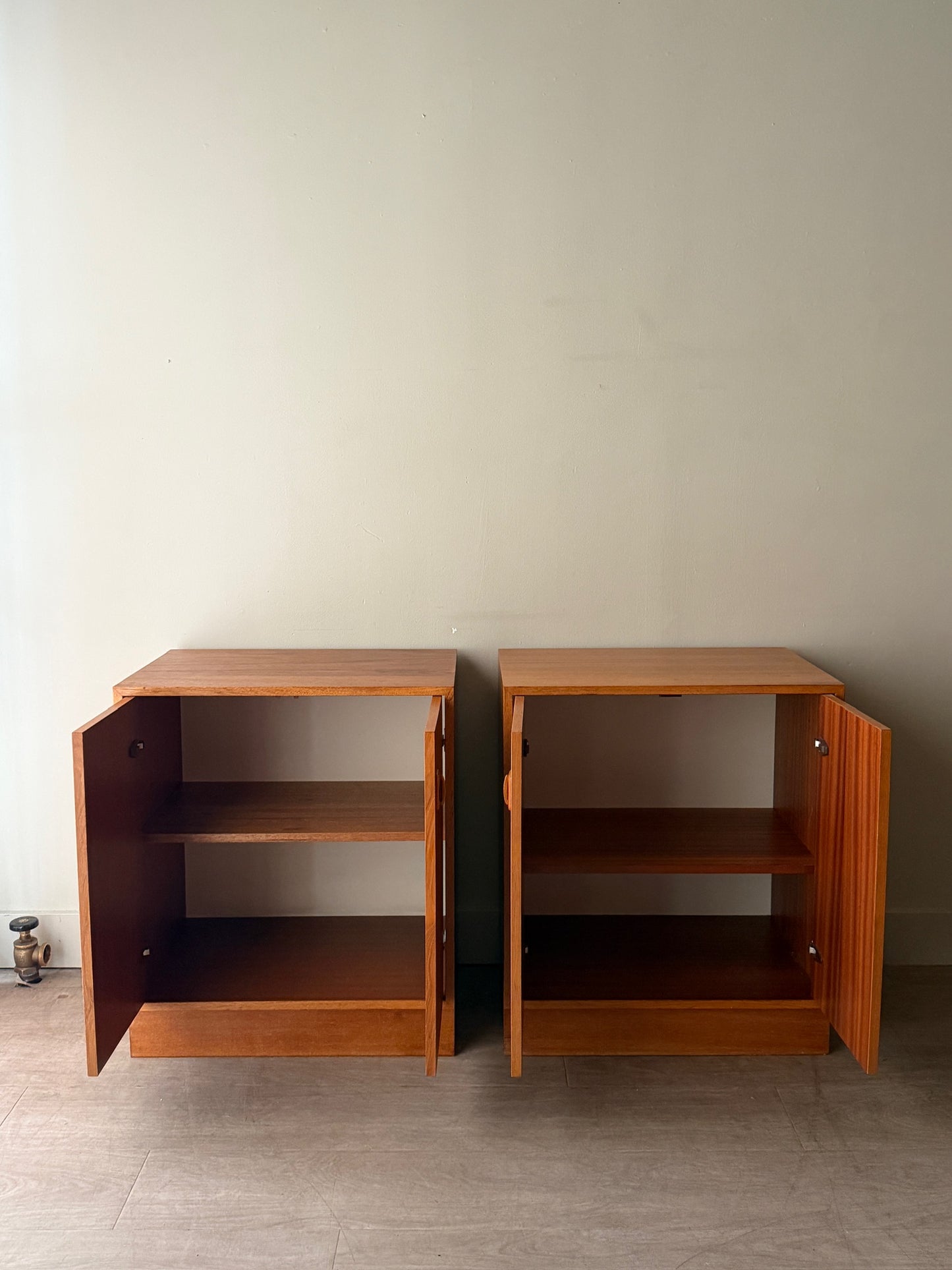 Small Danish teak cabinets. Sold individually.