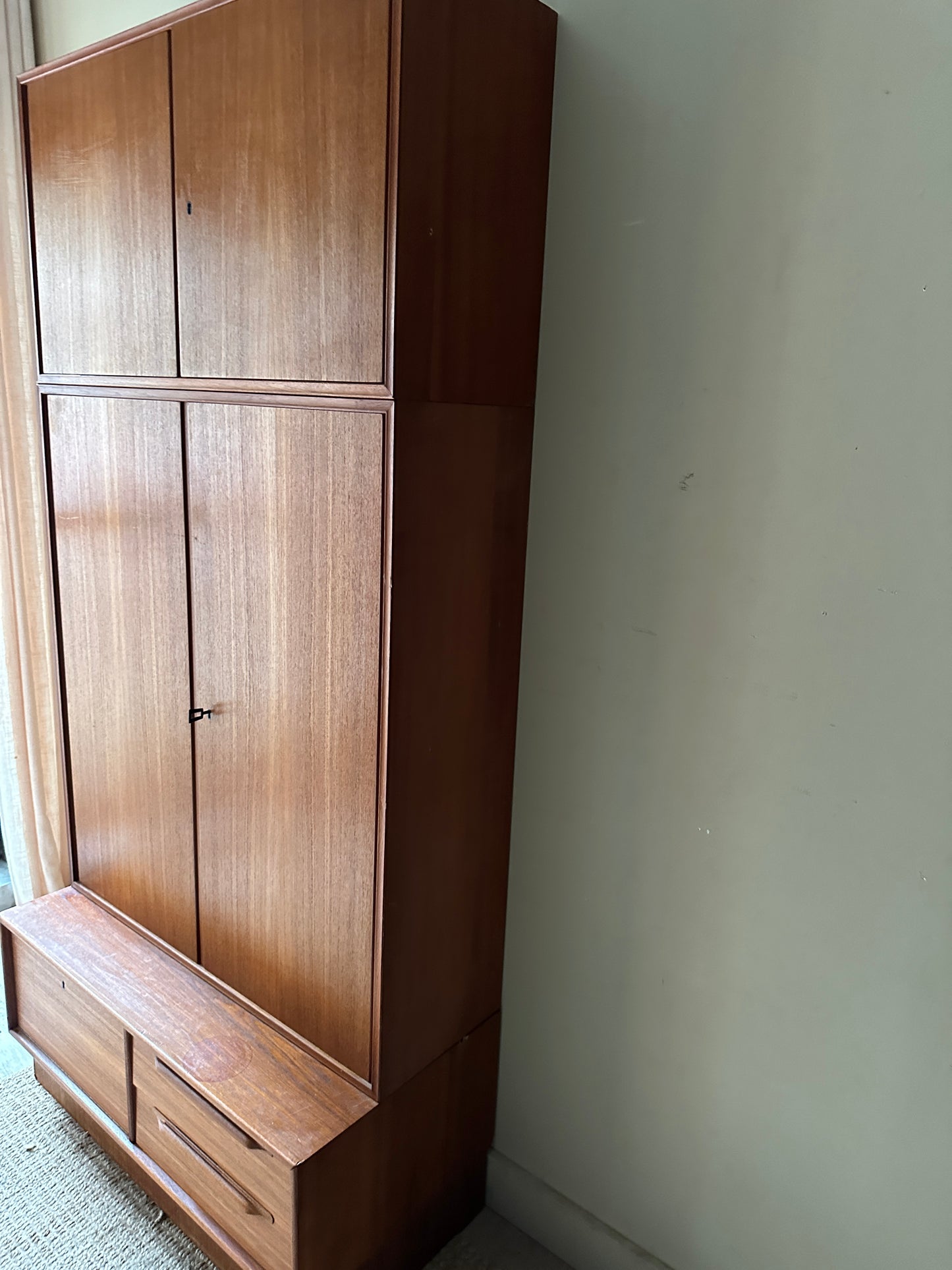 Danish teak three piece cupboard