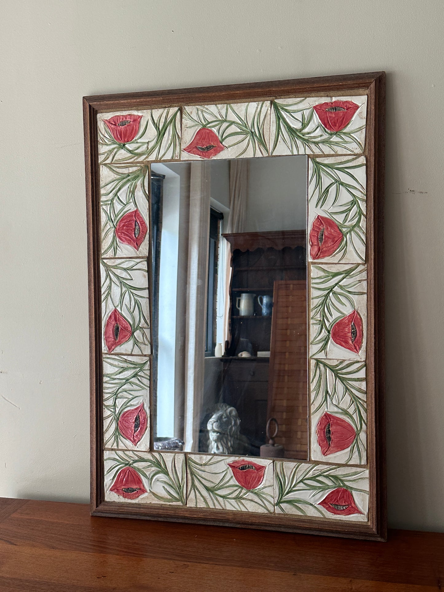 Poppy Tile Mirror