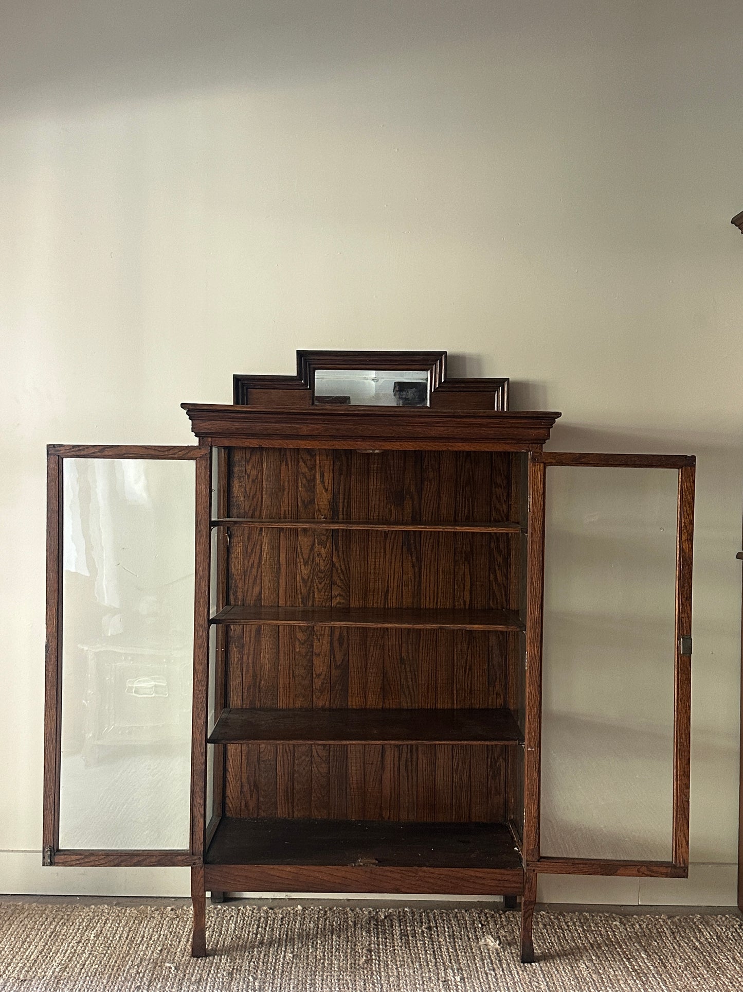 Oak display case
