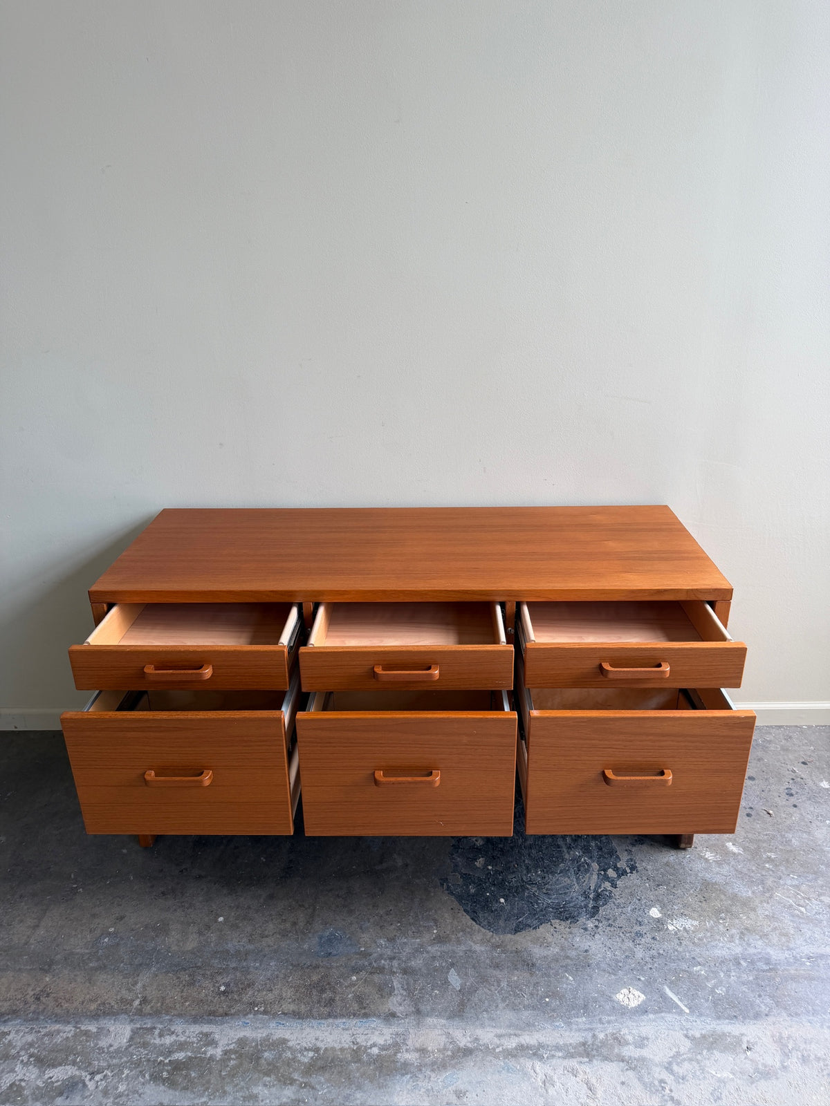 Danish teak credenza