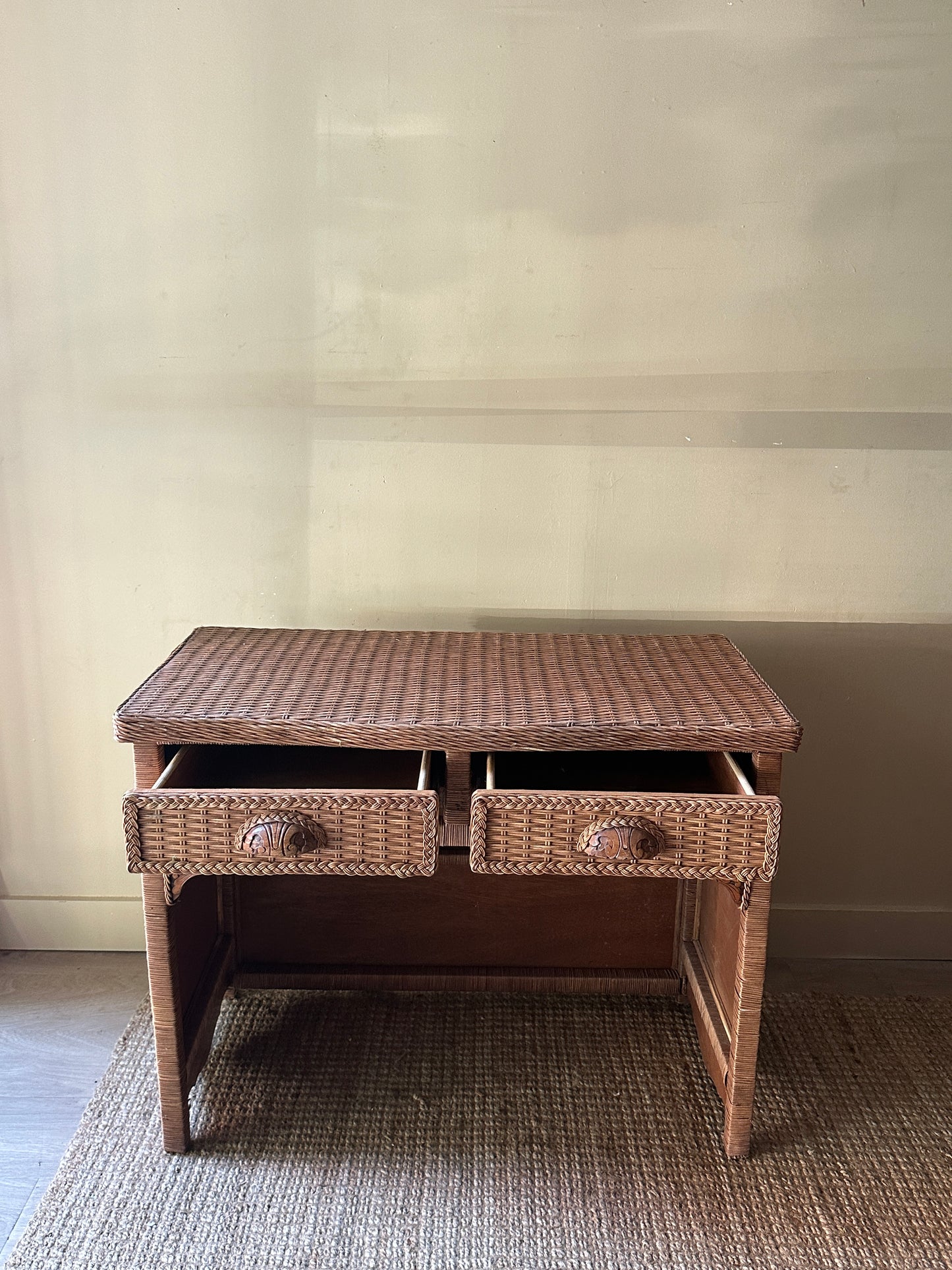 Wicker desk