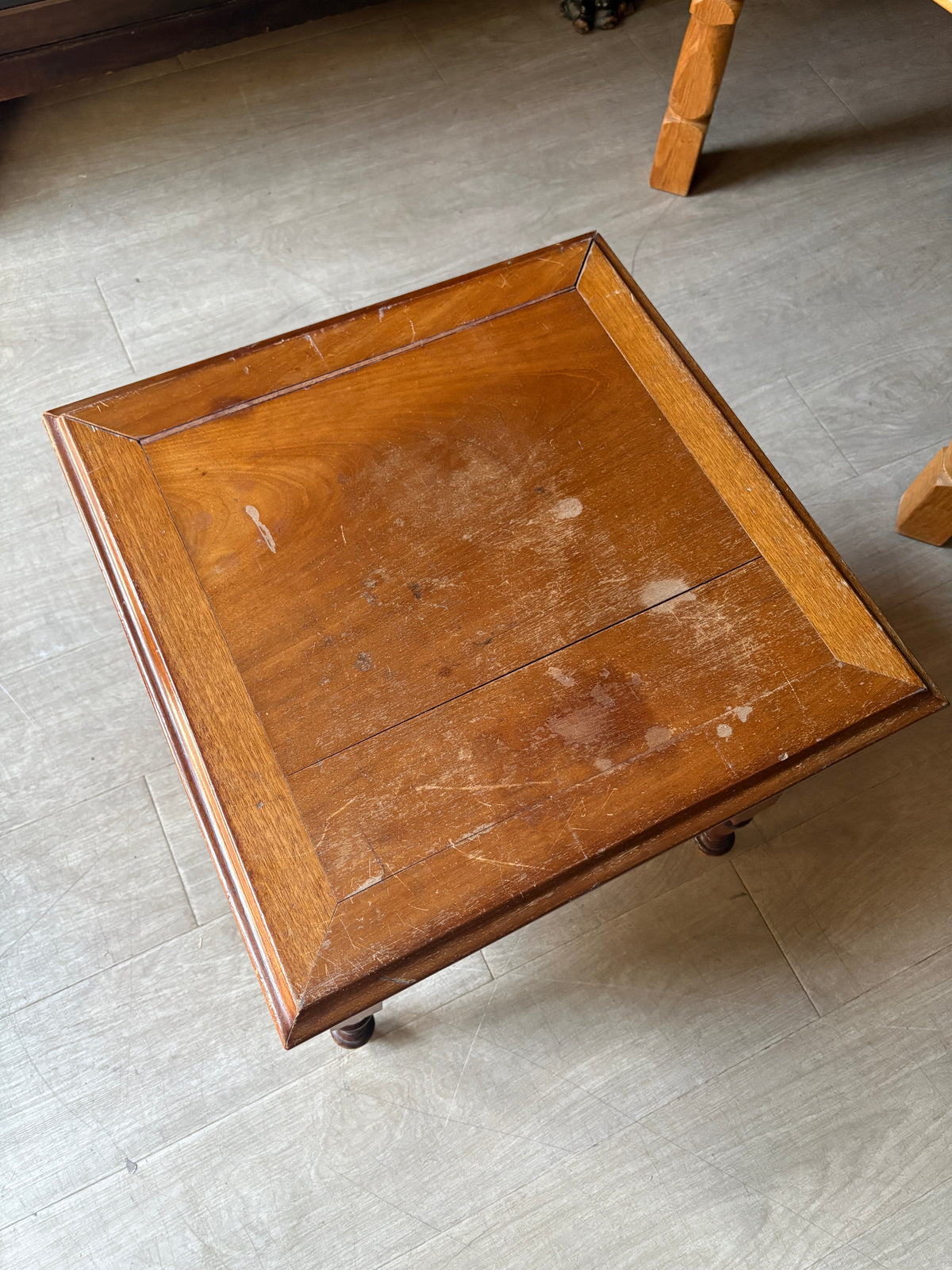 Walnut side table