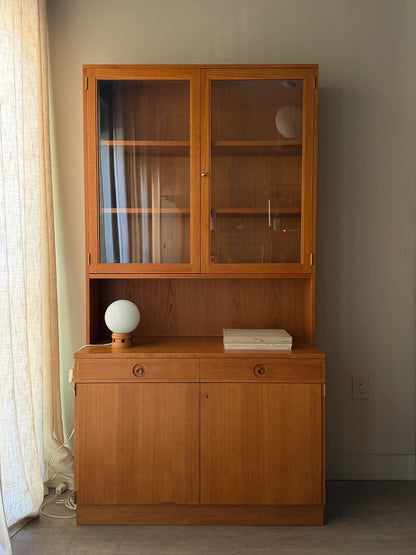 Bertil Fridhagen two piece teak hutch