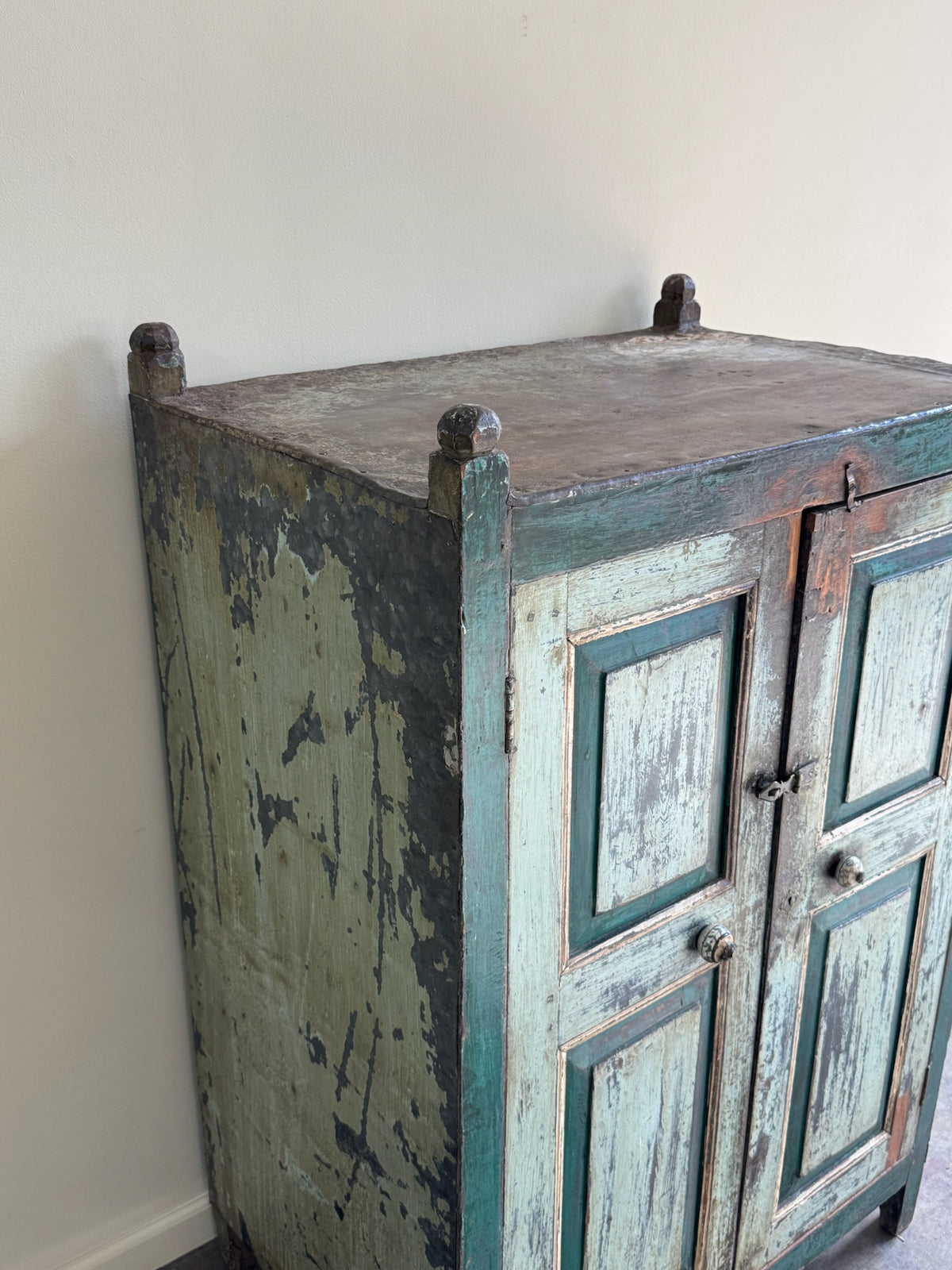 Green painted cupboard