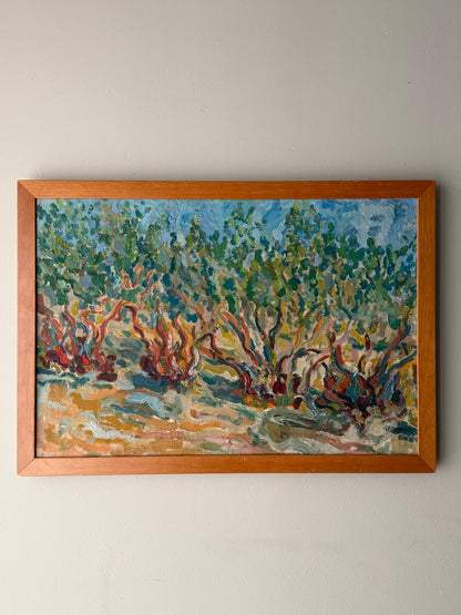 Tree landscape. Unsigned.