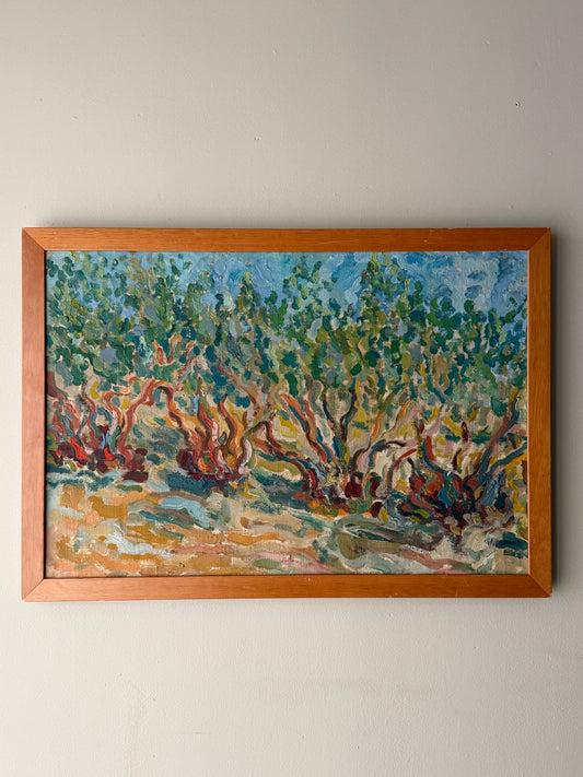 Tree landscape. Unsigned.