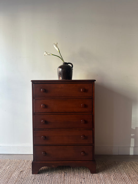 Maple secretary dresser