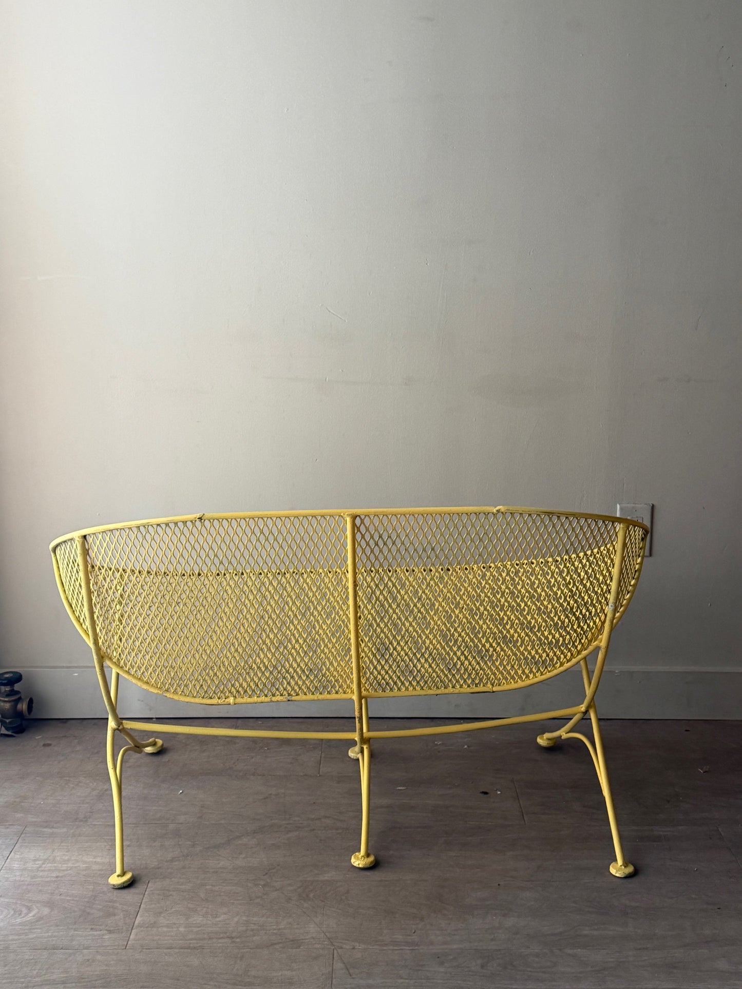 Yellow Salterini orange slice bench