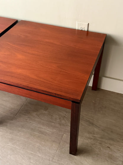 Danish rosewood side tables. Sold individually.