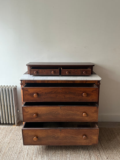 Empire marble top dresser