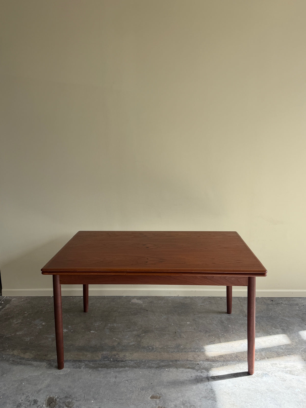 Danish teak extending dining table