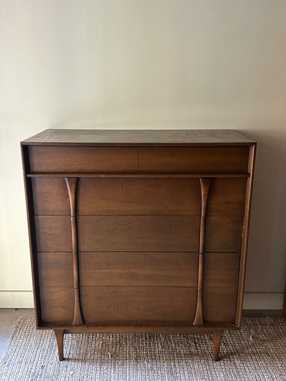 Walnut tallboy