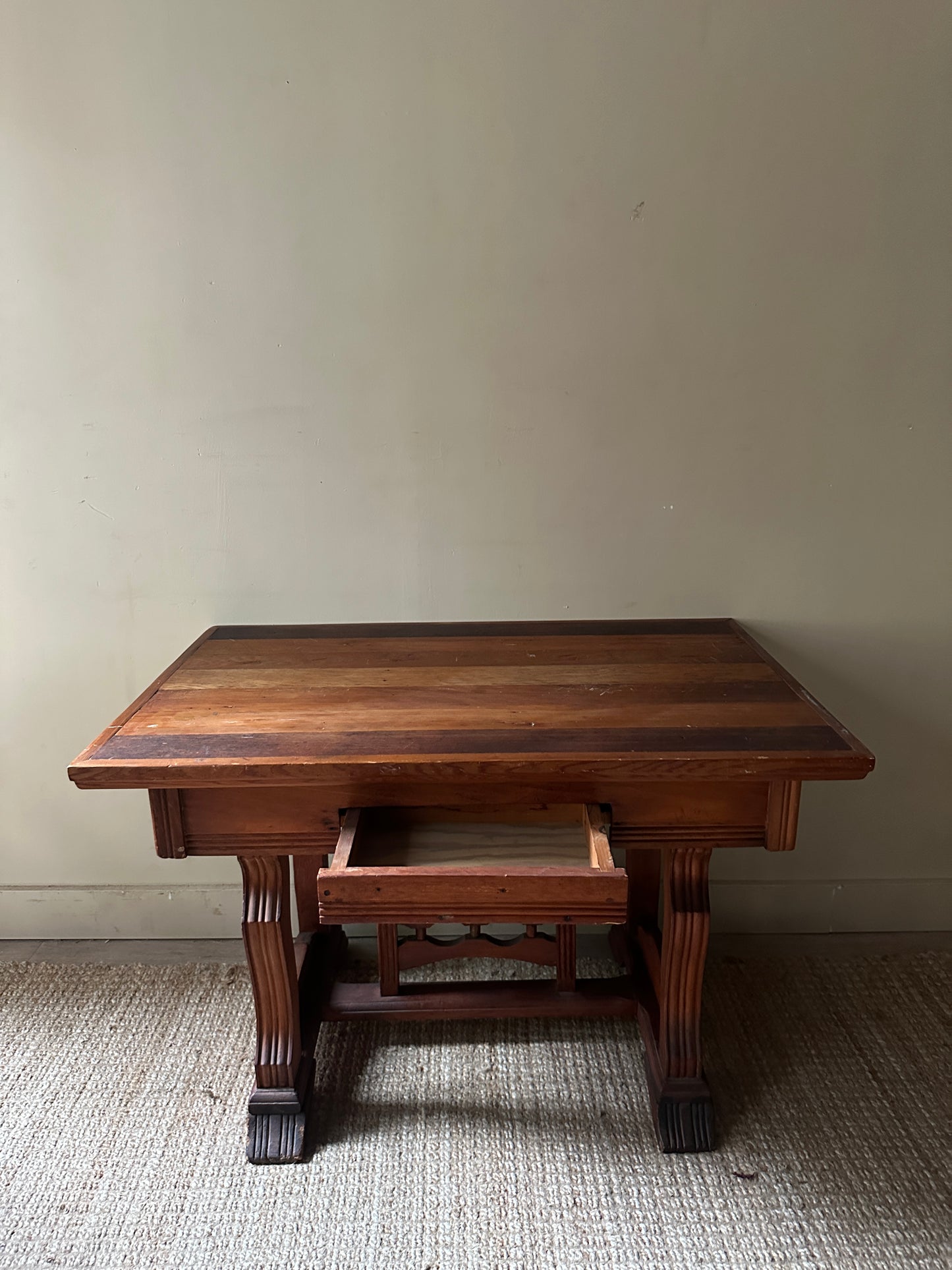 Oak library table