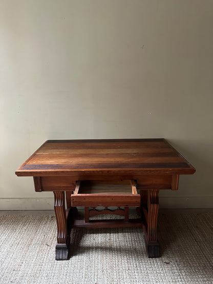 Oak library table