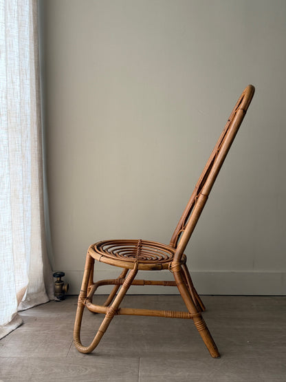 Dutch bamboo & cane chair