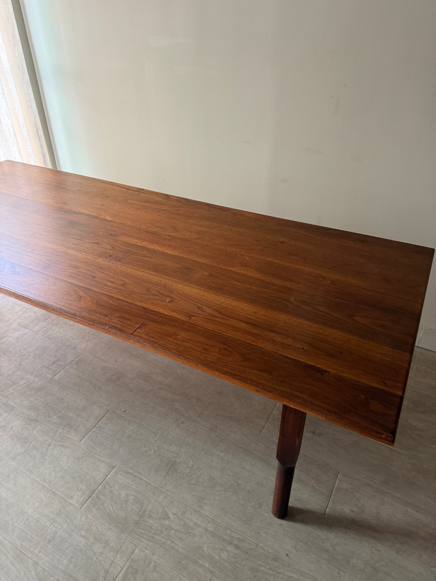Walnut harvest table
