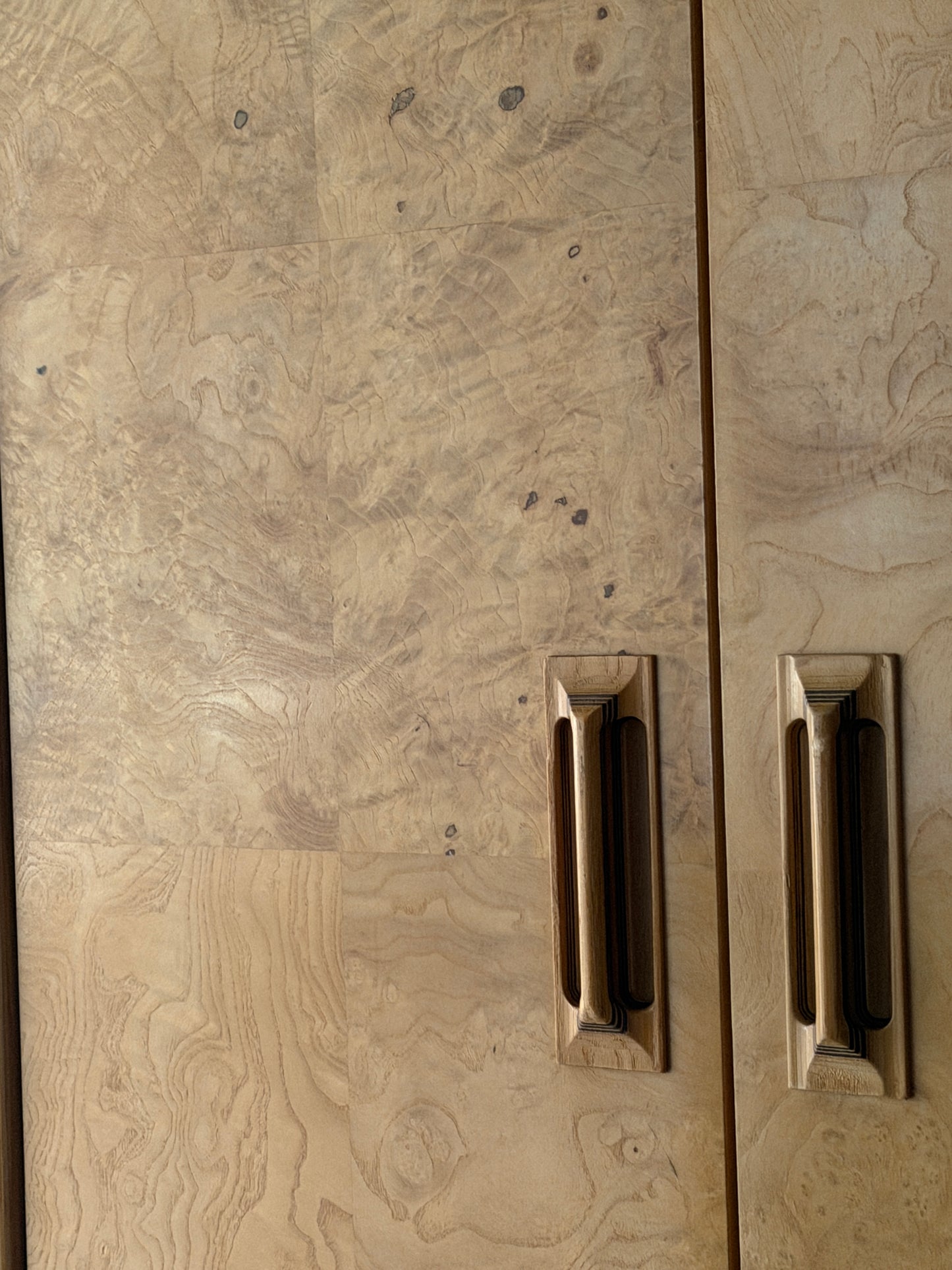 Henredon burlwood linen press. Sold individually.