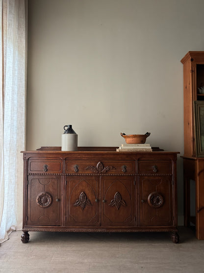 Victorian golden oak sideboard