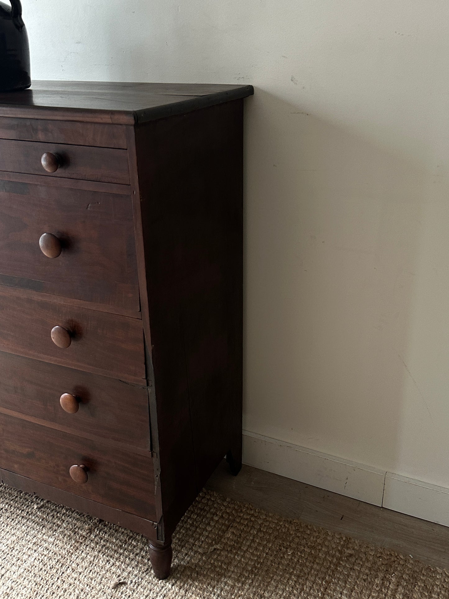 Mahogany empire dresser