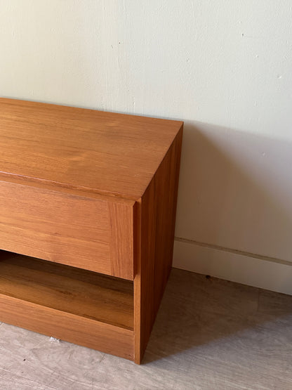 Teak nightstands. Set of 2.