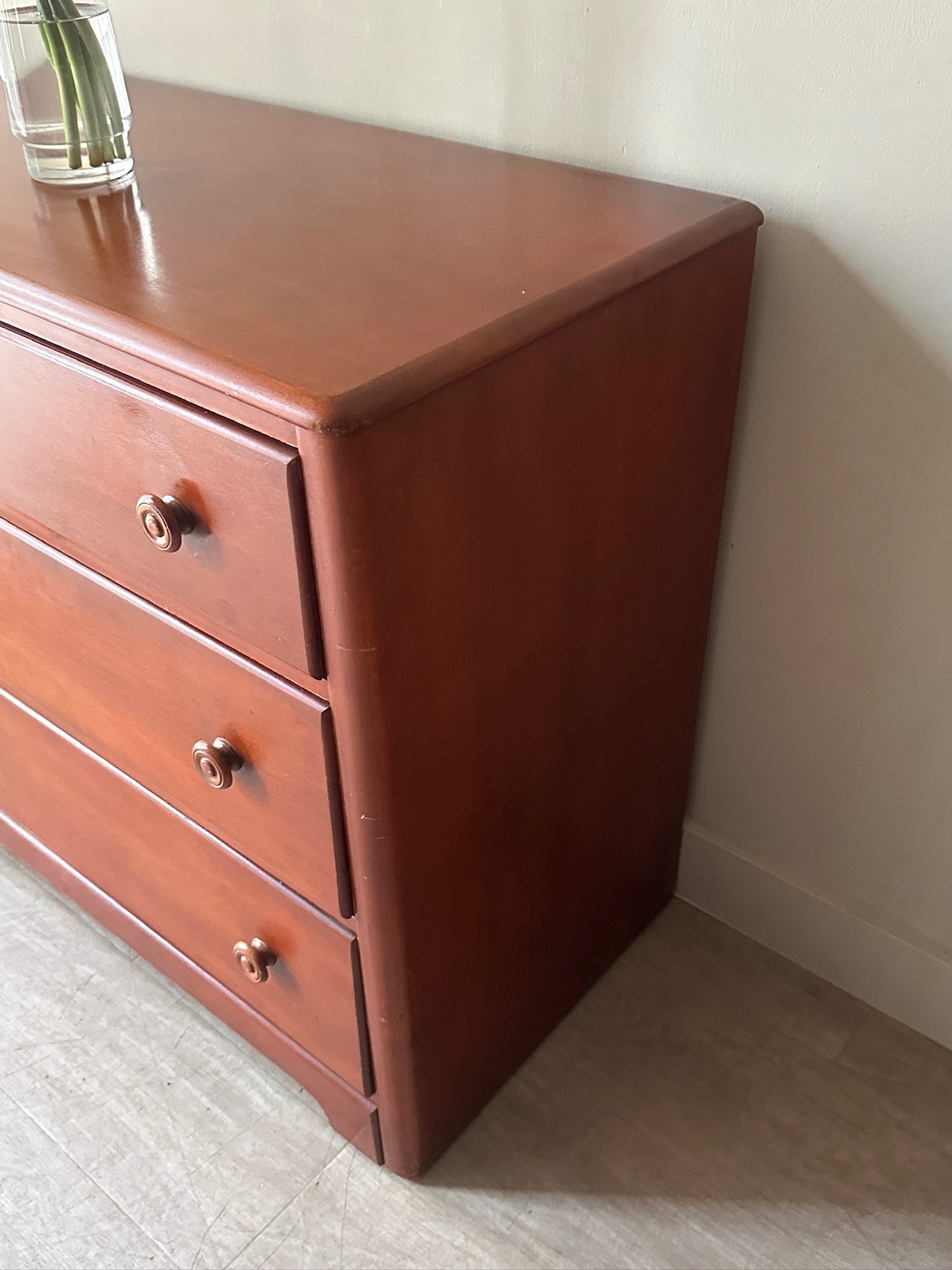 Maple dresser with mirror