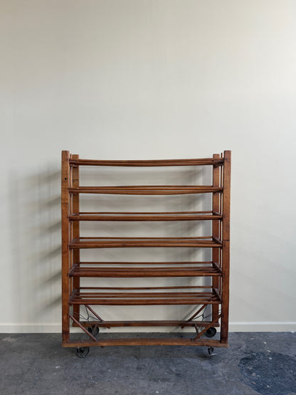 Pine shoe factory rack