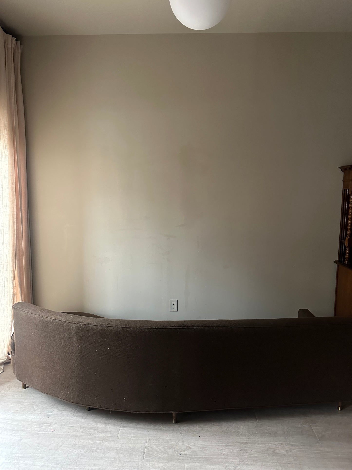 Mid-Century curved sofa